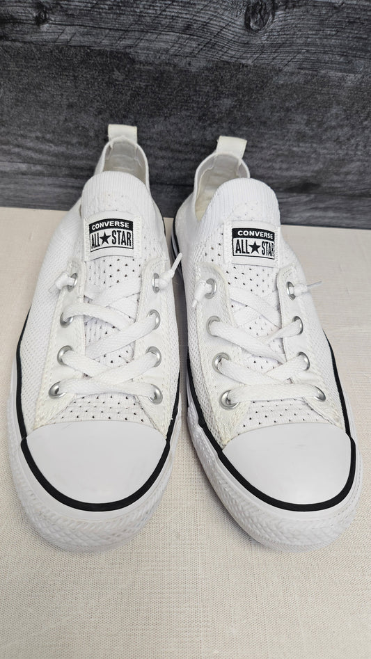 Converse White Knit Sneaker (39)