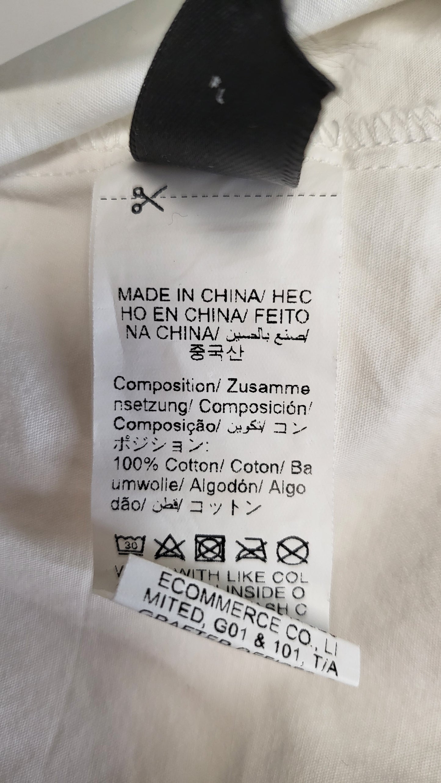 Unknown White Tie Front Shirt (14-16)