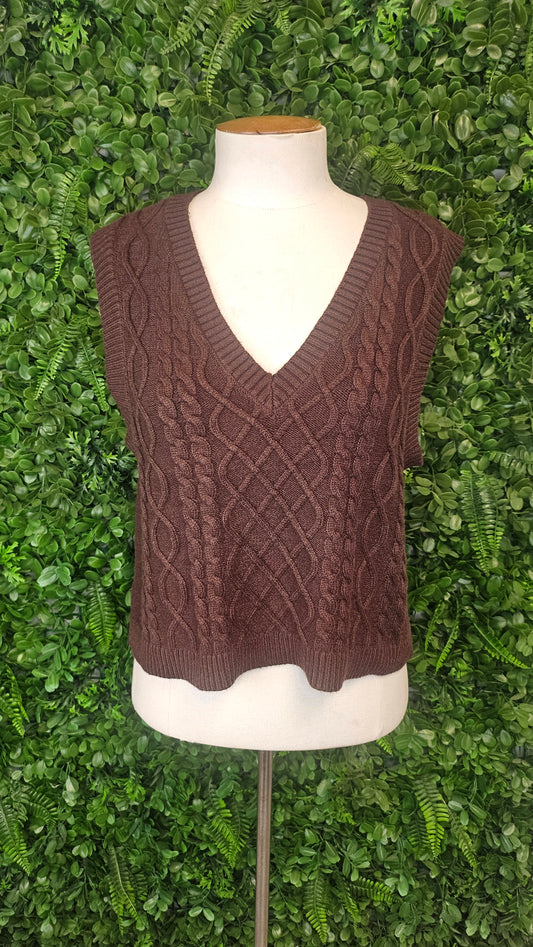 Aware Brown V-Neck Vest BNWT (10)