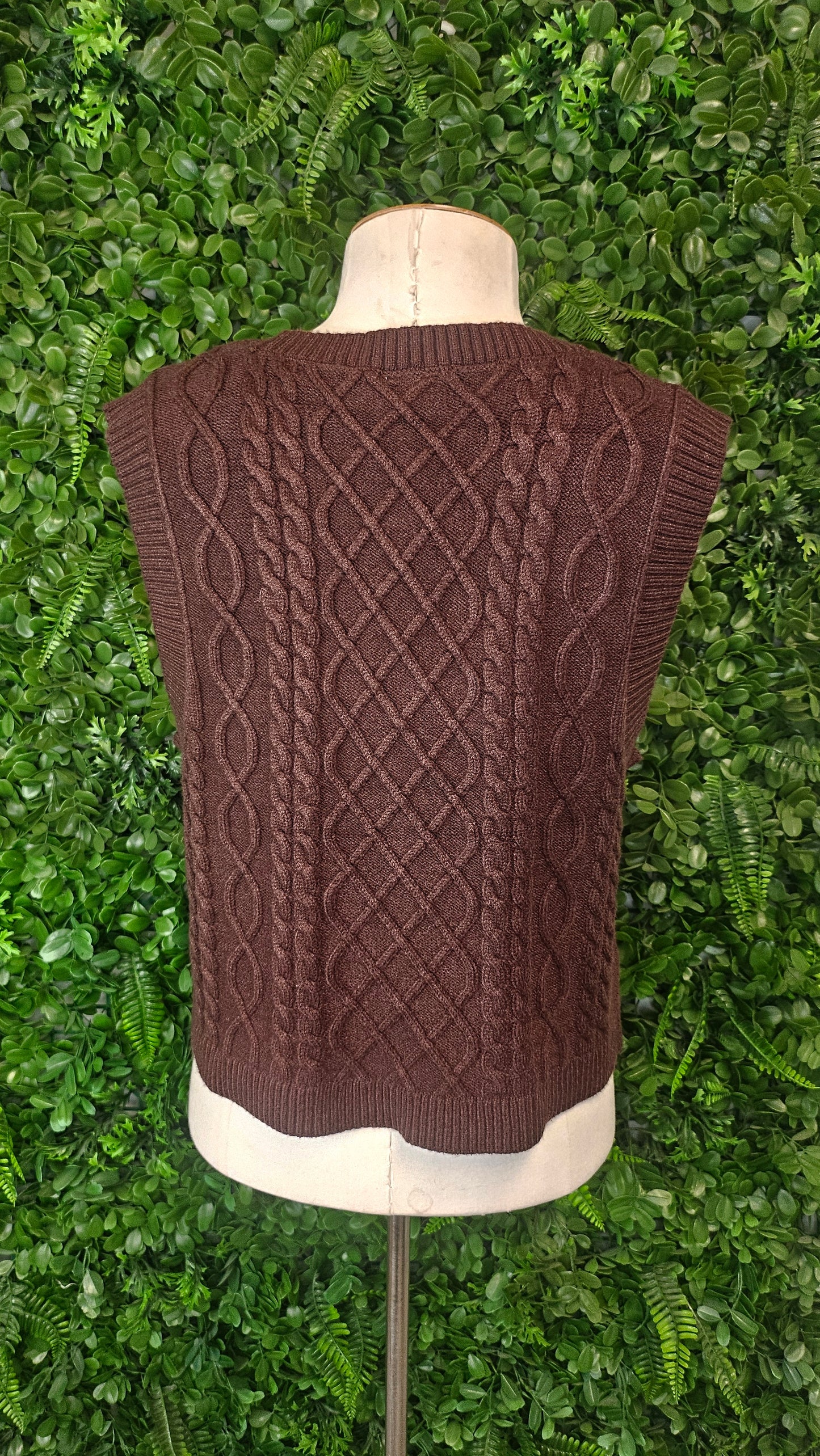 Aware Brown V-Neck Vest BNWT (10)