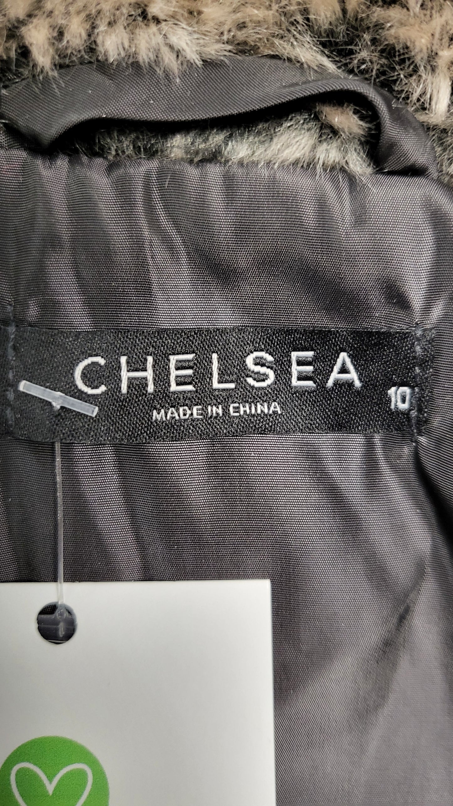 Chelsea Charcoal/Brown Faux Fur Vest (10)