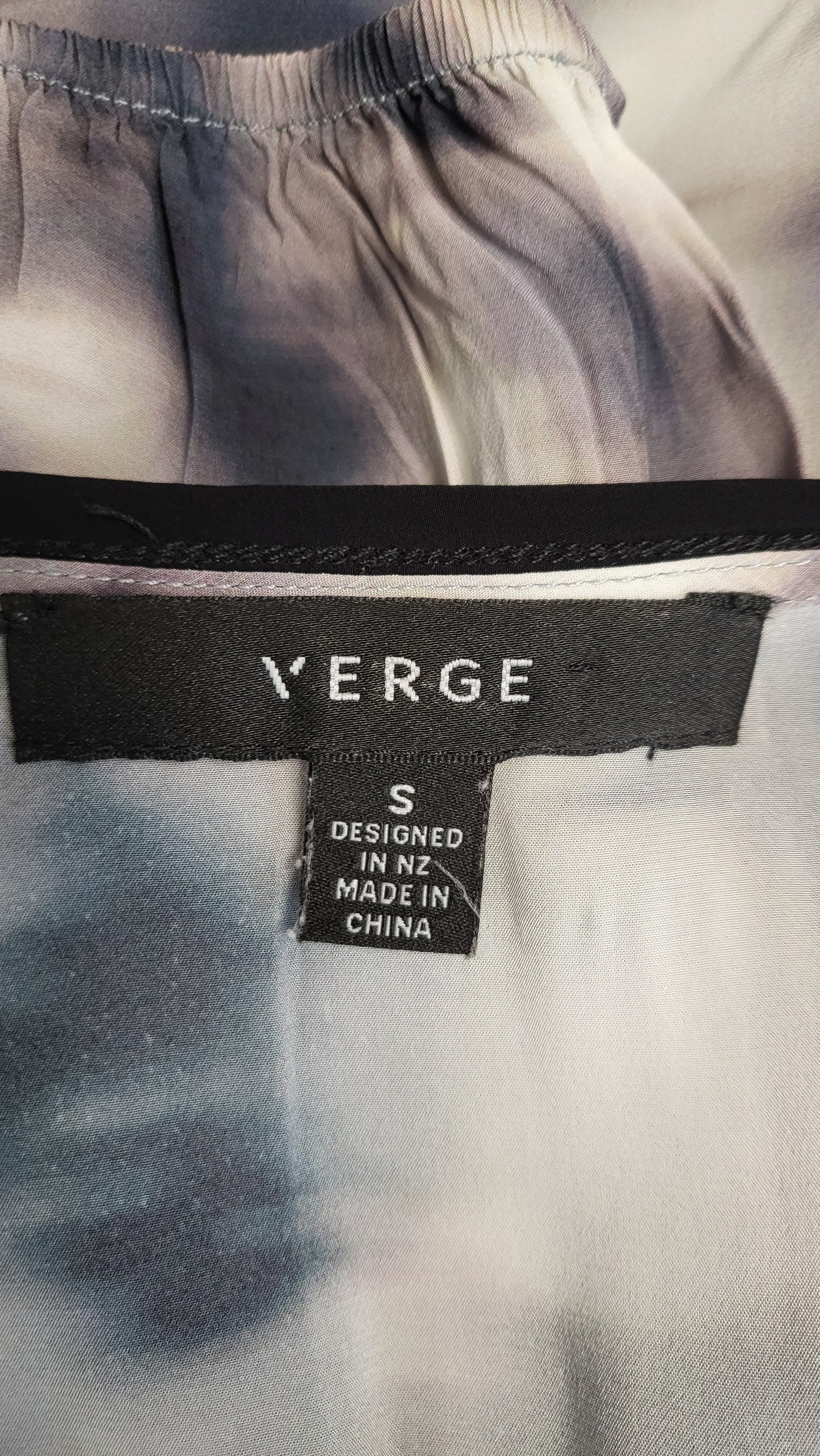 Verge Grey/cream Midi Length Dress (10-12)