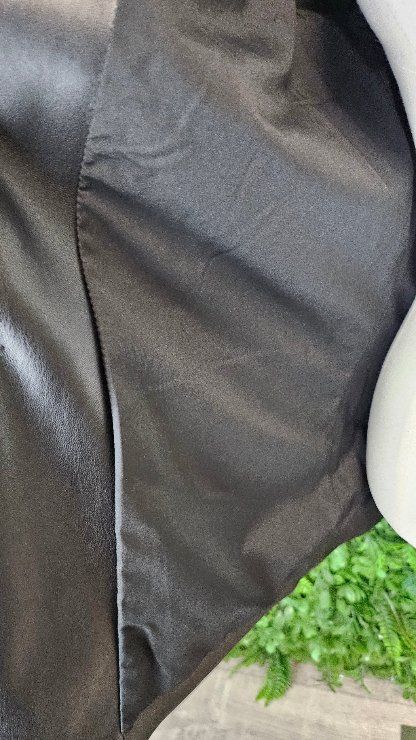 Jacqui E Black Pleather Blazer (14)