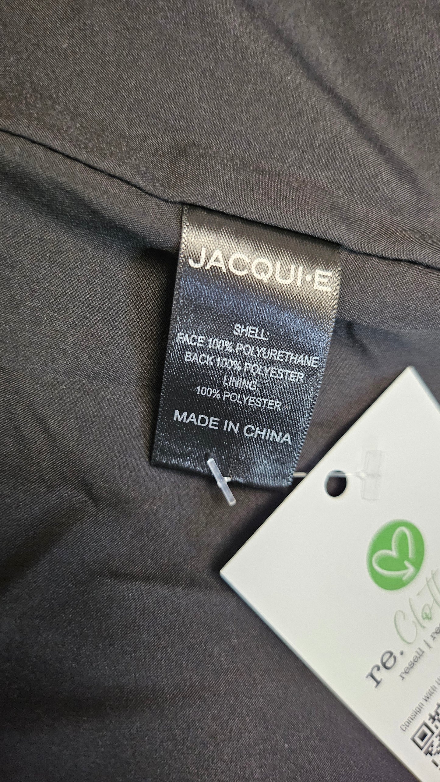 Jacqui E Black Pleather Blazer (14)