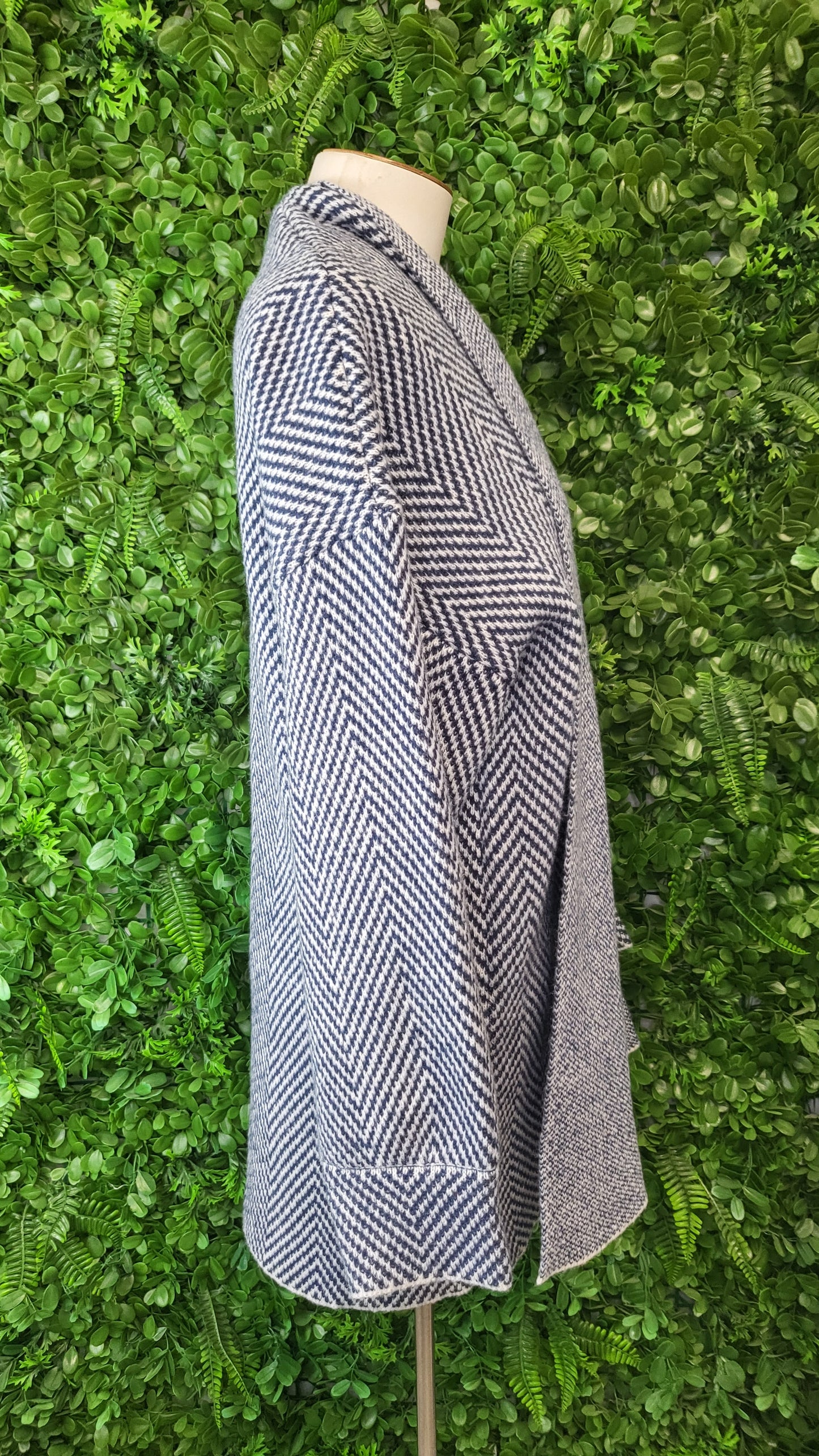 Betty Basics Navy/White Coastal Coatigan BNWT (L)