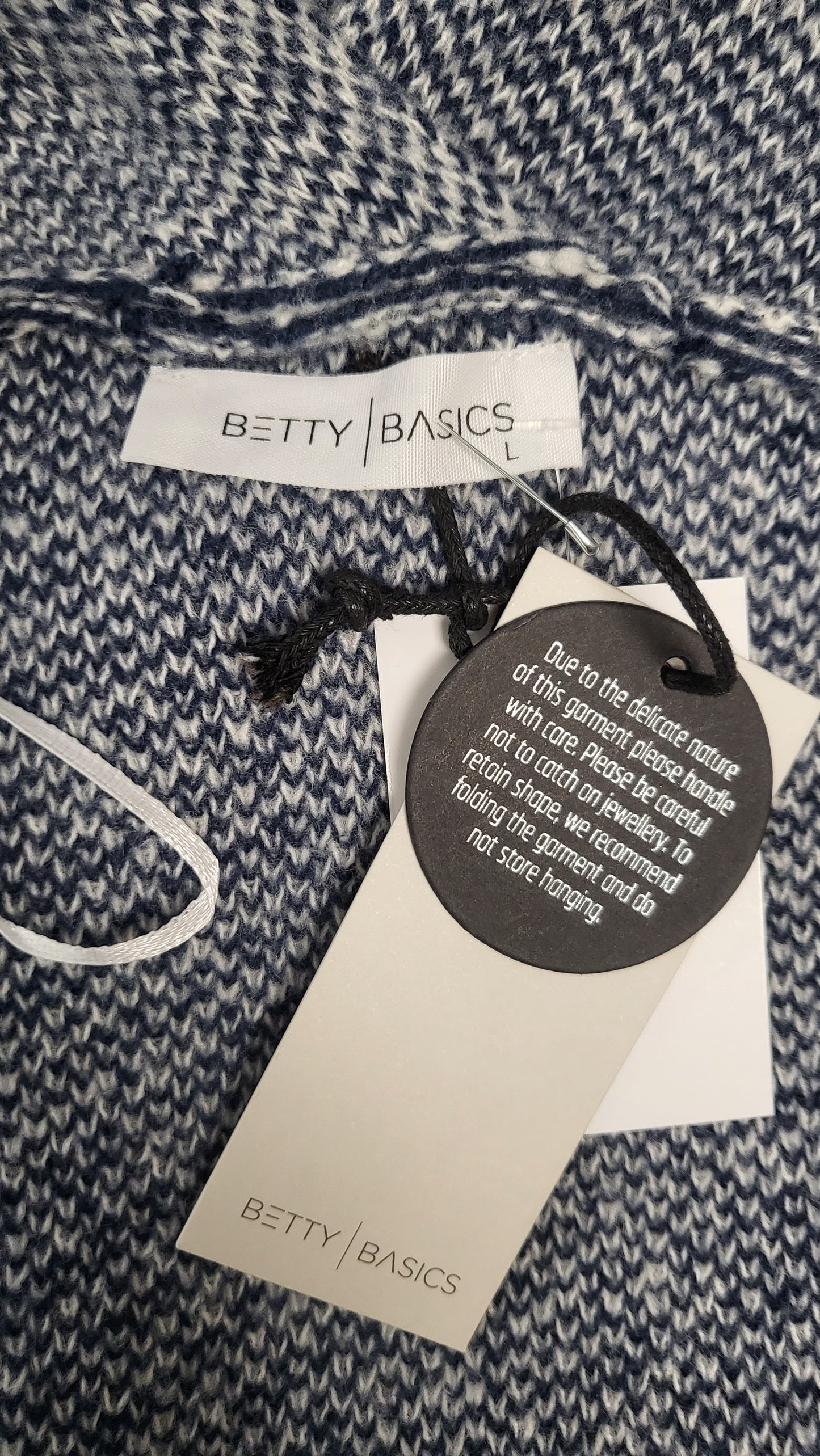 Betty Basics Navy/White Coastal Coatigan BNWT (L)