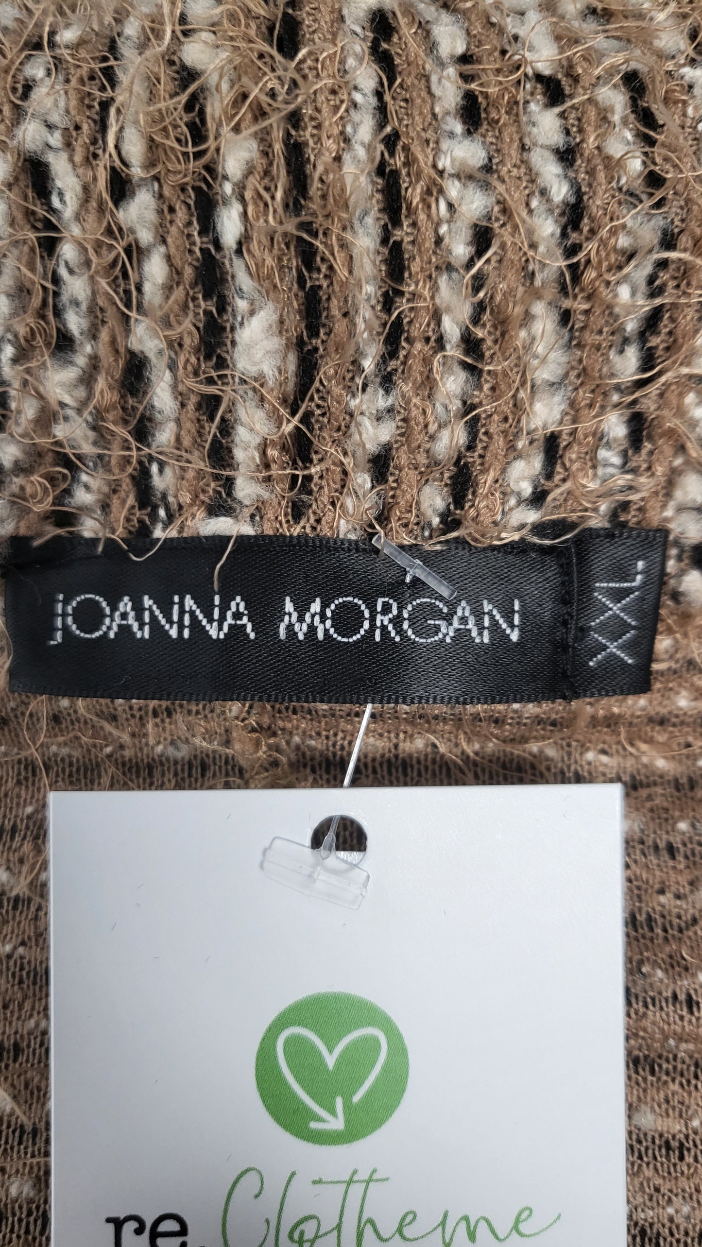 Joanna Morgan Taupe Fluffy Jacket (XXL)