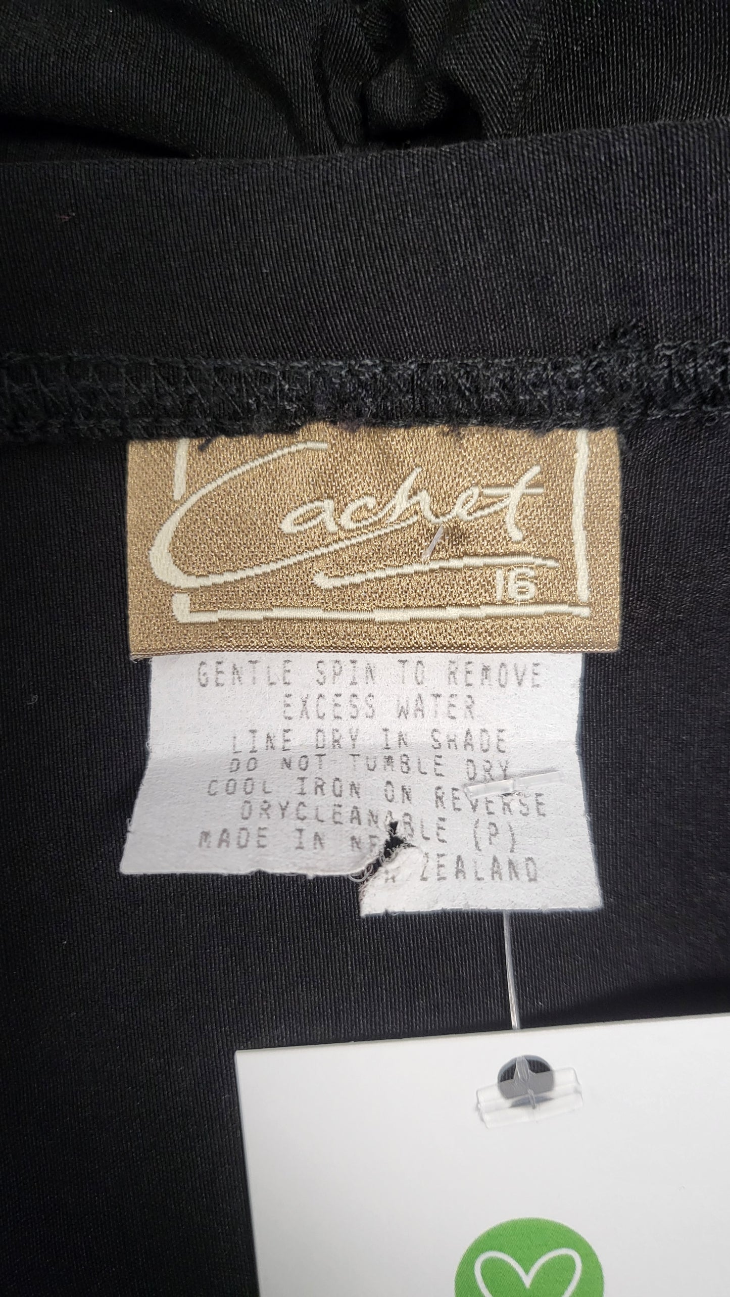 Cachet Black Ruffle Hem Skirt (16-18)