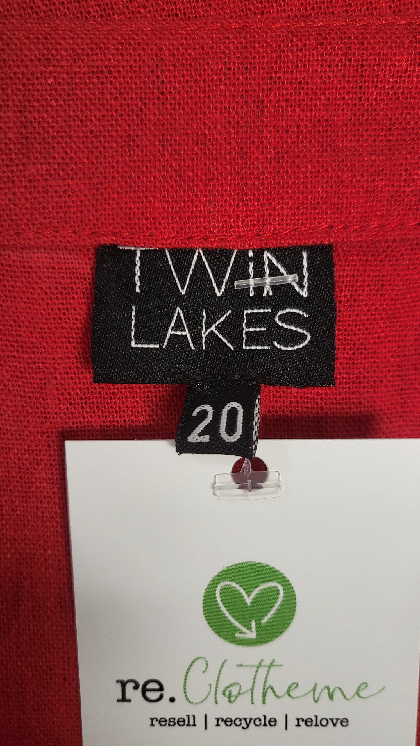 Twin Lakes Red Linen Dress (20)
