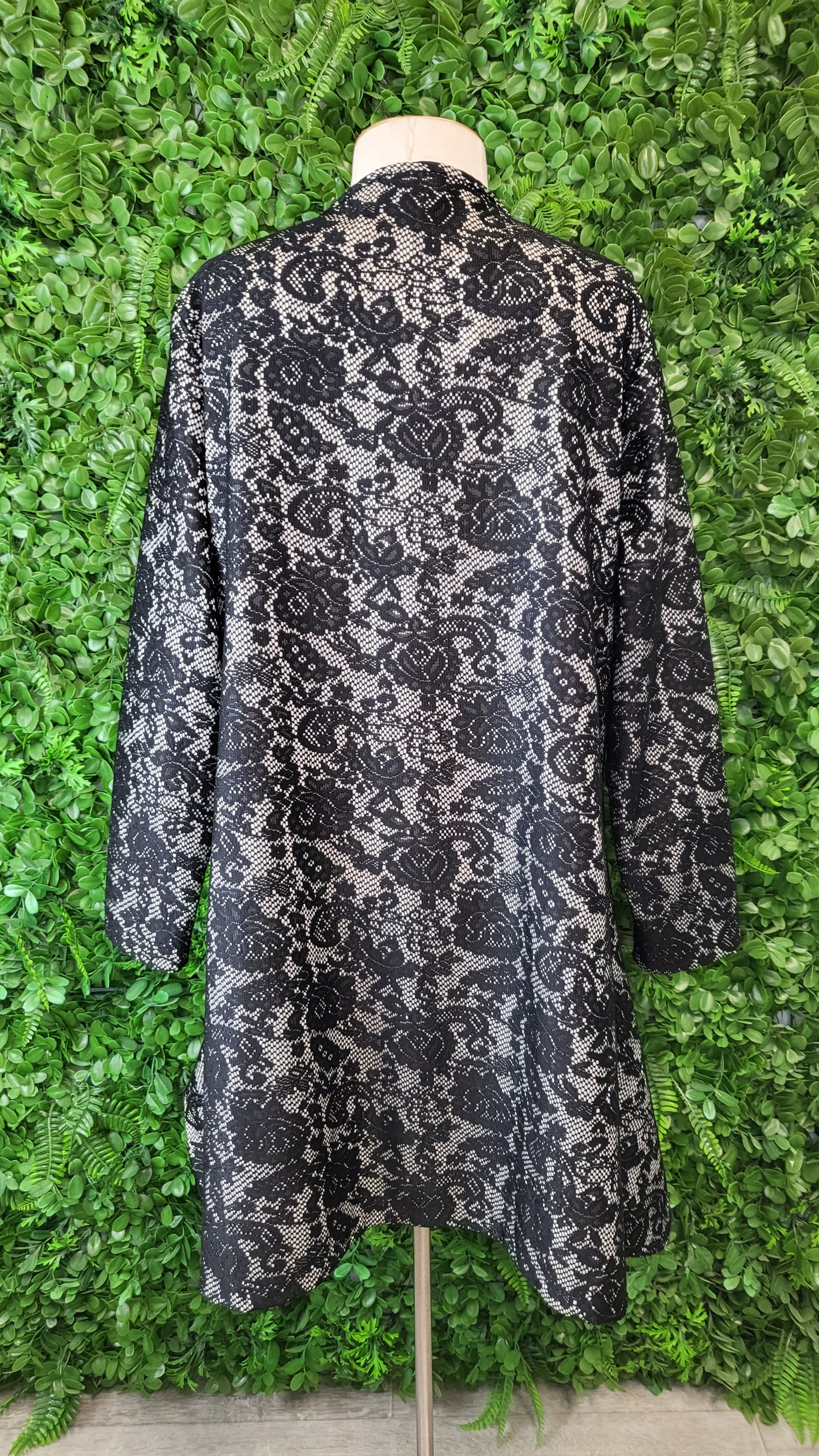 TS by Taking Shape Black Lace Longer Length Jacket (12-14)