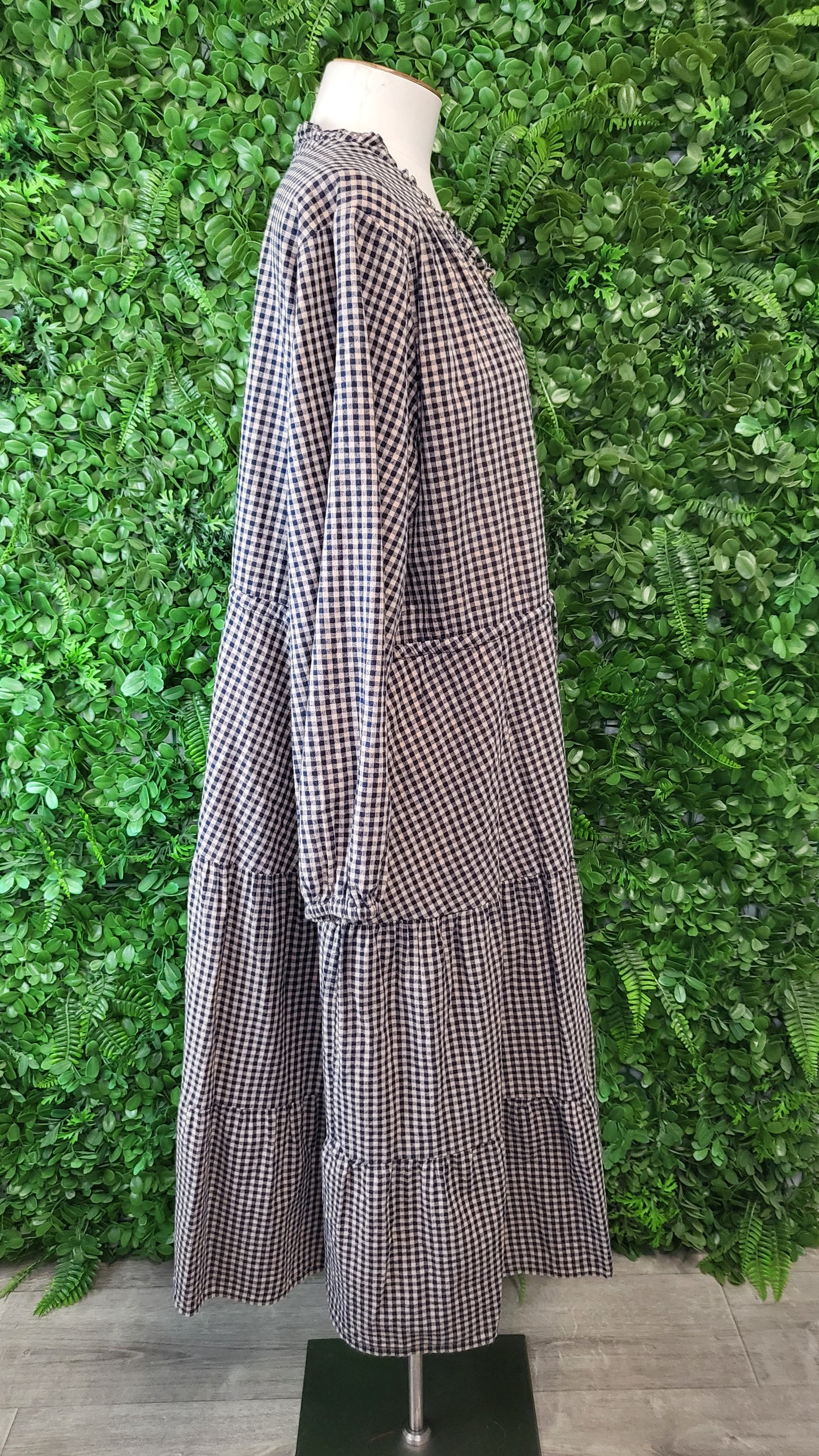 Boho  Gingham Dress (16)