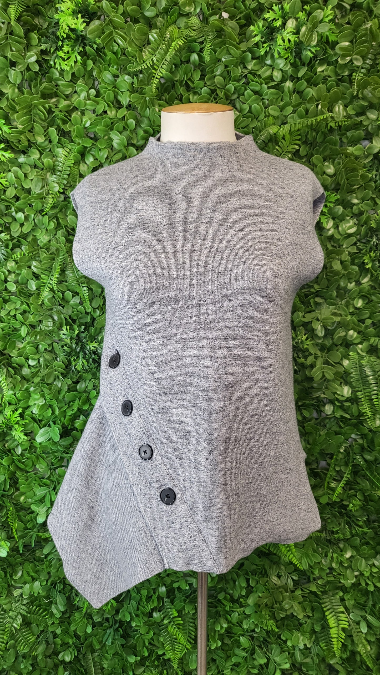Country Road Marle Grey Knit Layering Top (XS)