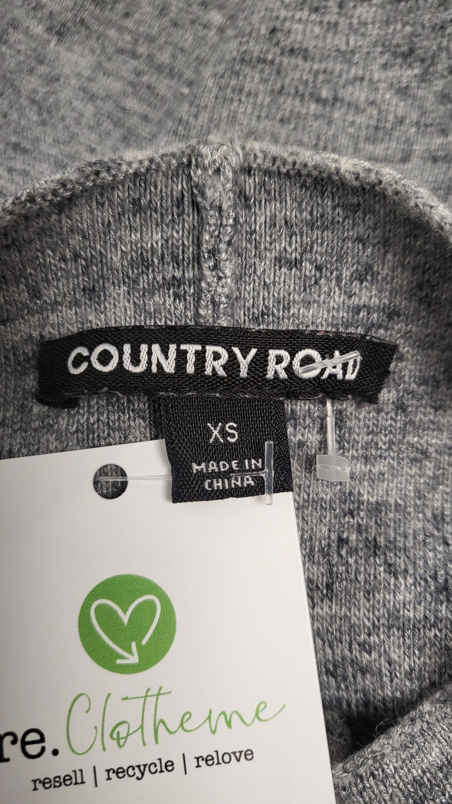 Country Road Marle Grey Knit Layering Top (XS)