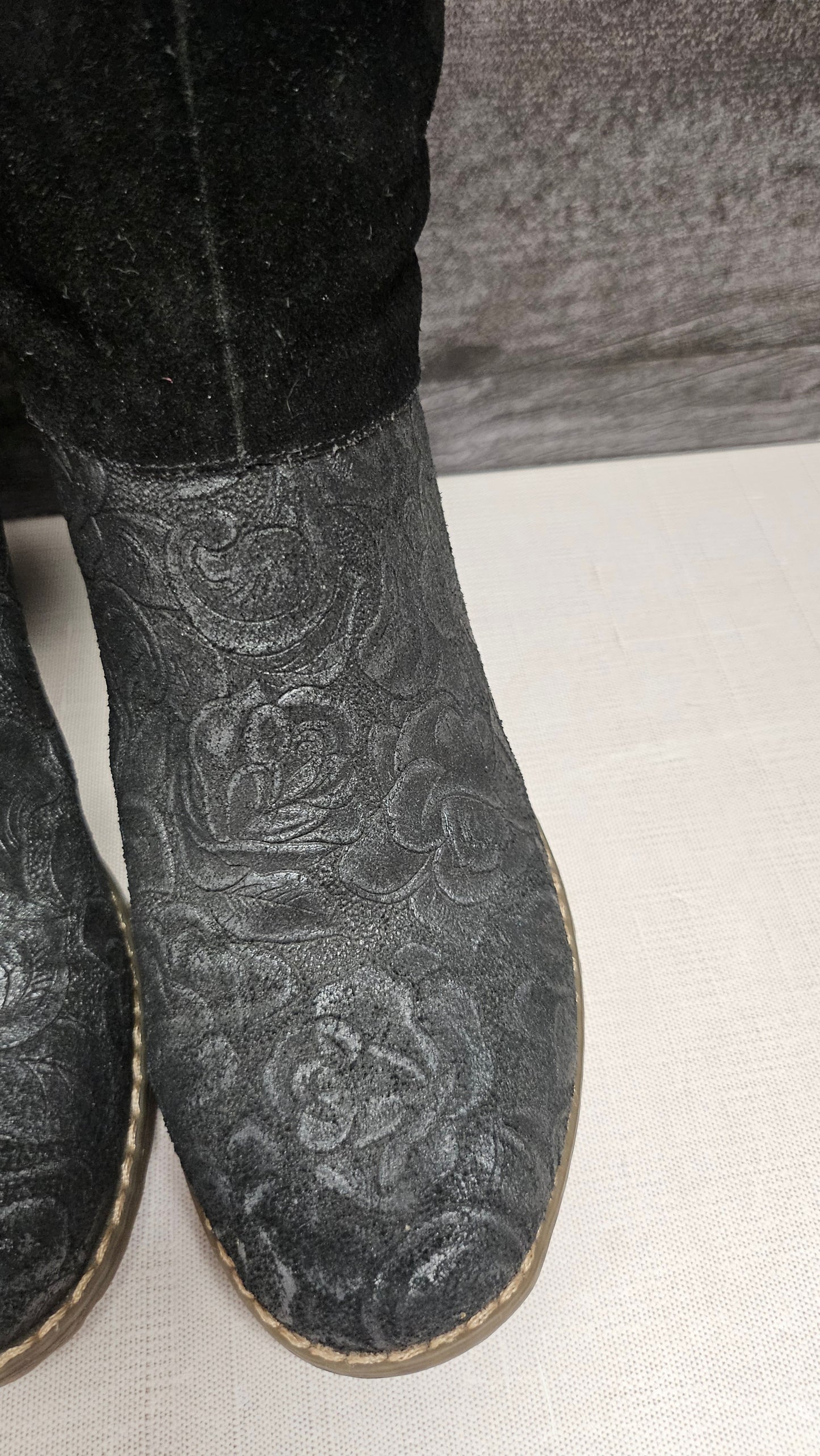 Bresley Black/Charcoal Textured Boot (37)
