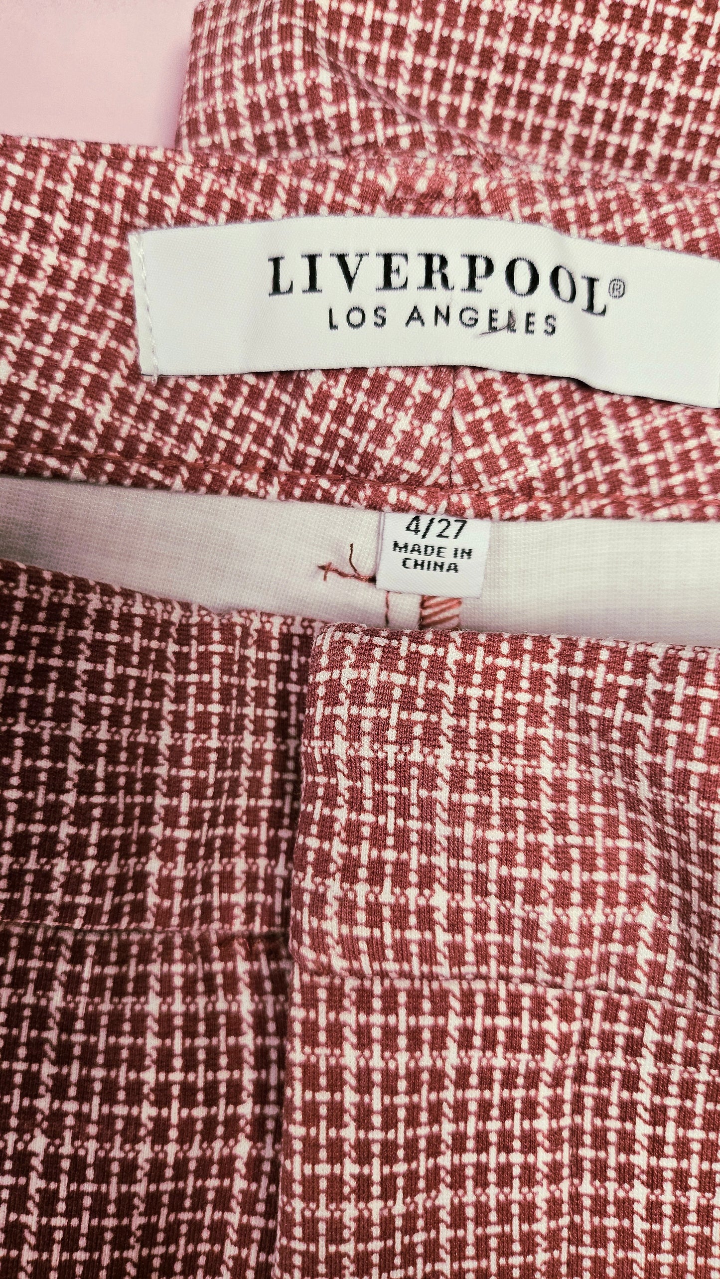 Liverpool Pink Check Pant (10)