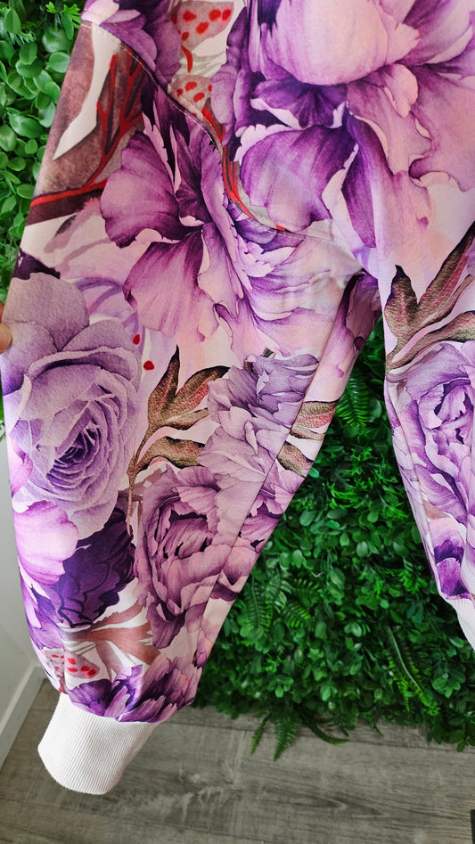 Augustine Purple/Pink Peony Sweat (10-12)