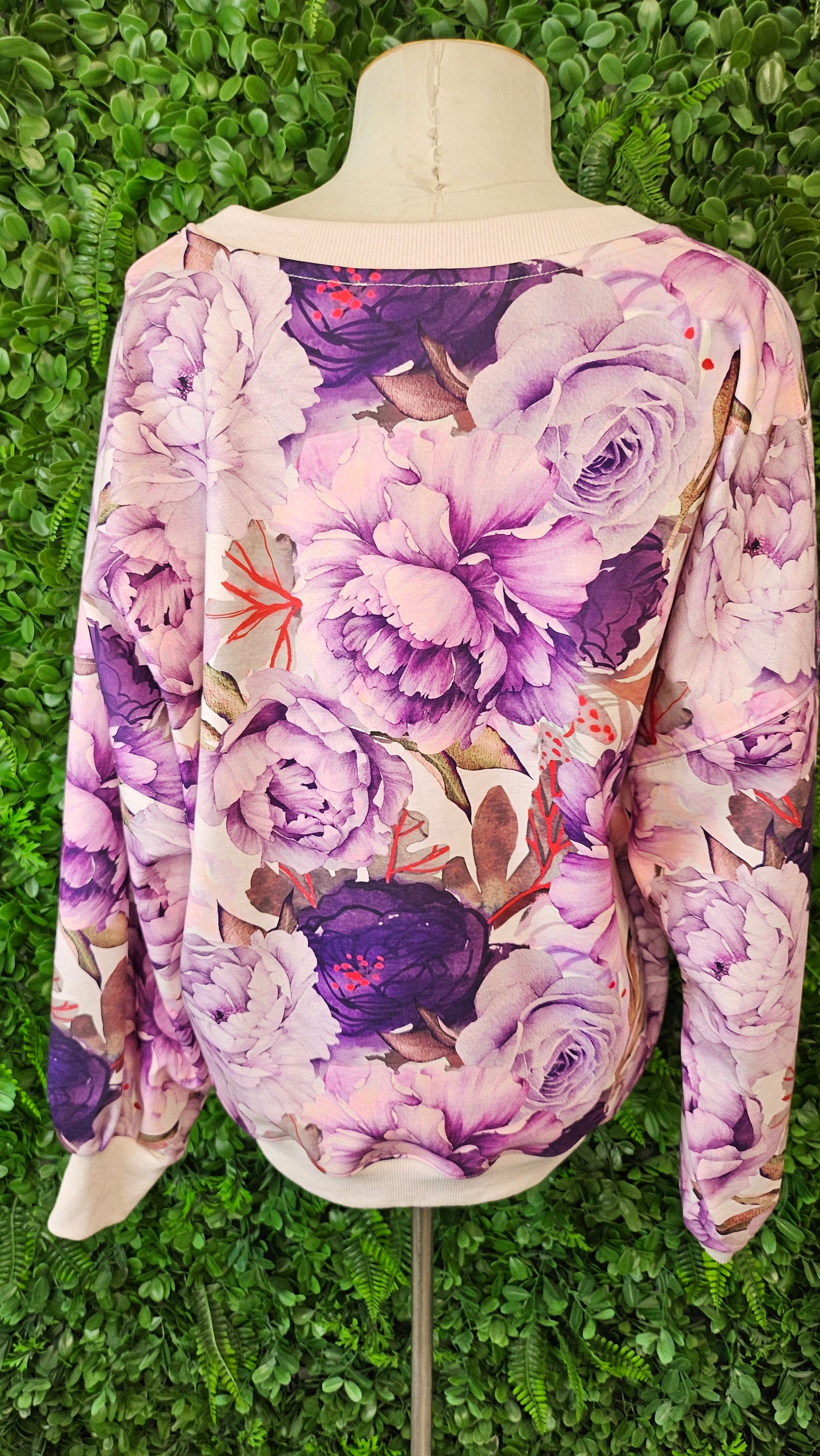 Augustine Purple/Pink Peony Sweat (10-12)