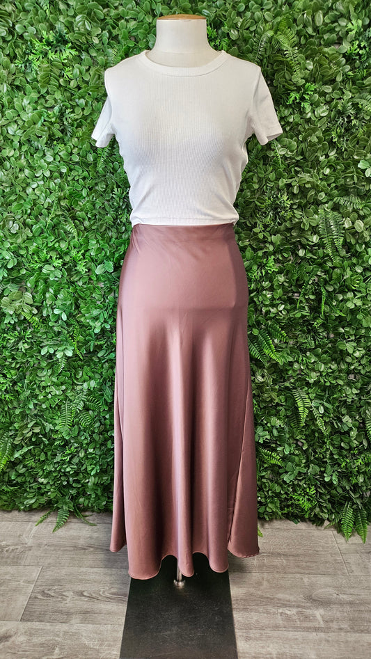ZARA Rose Sateen Skirt BNWT (14)