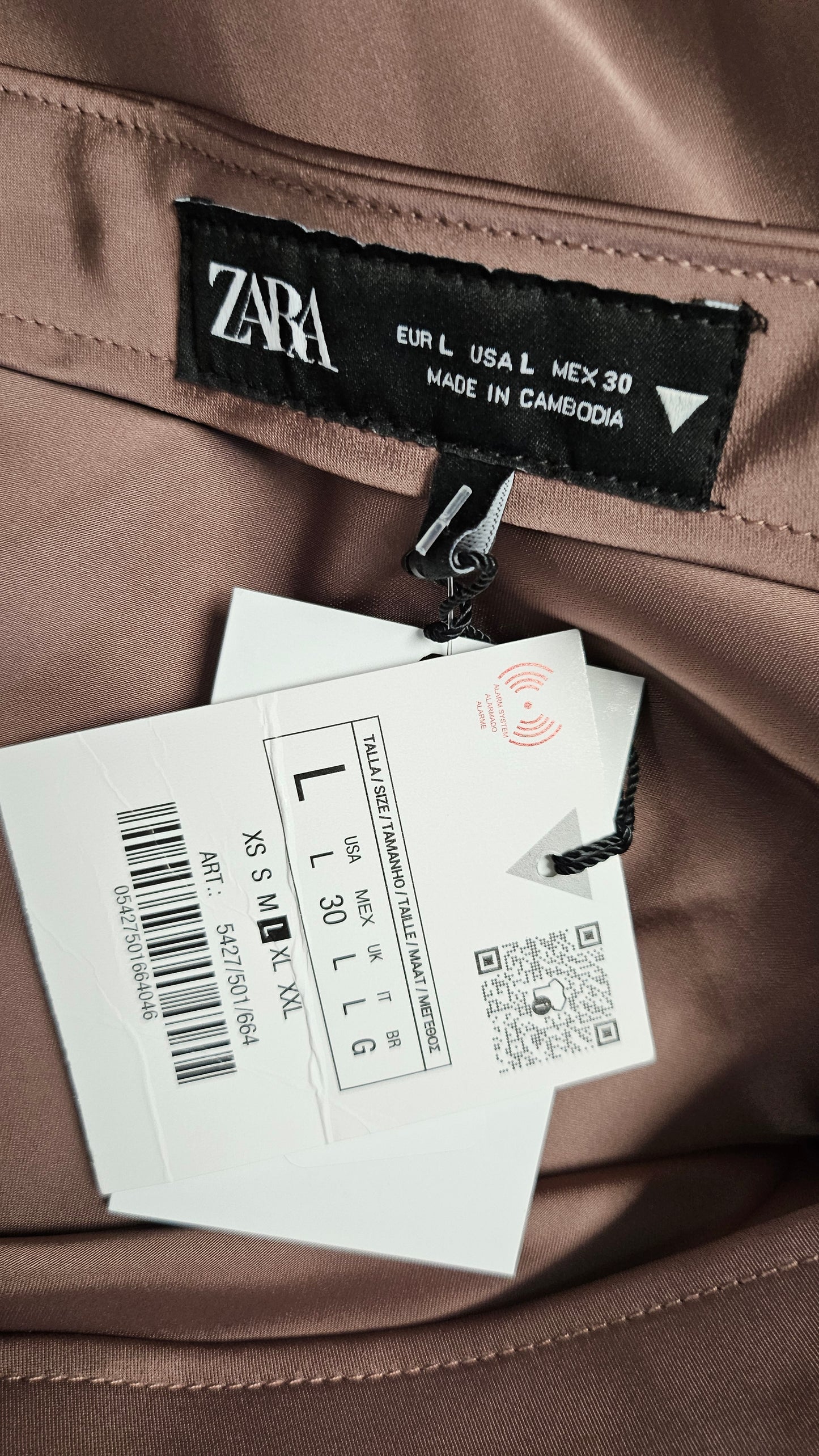 ZARA Rose Sateen Skirt BNWT (14)