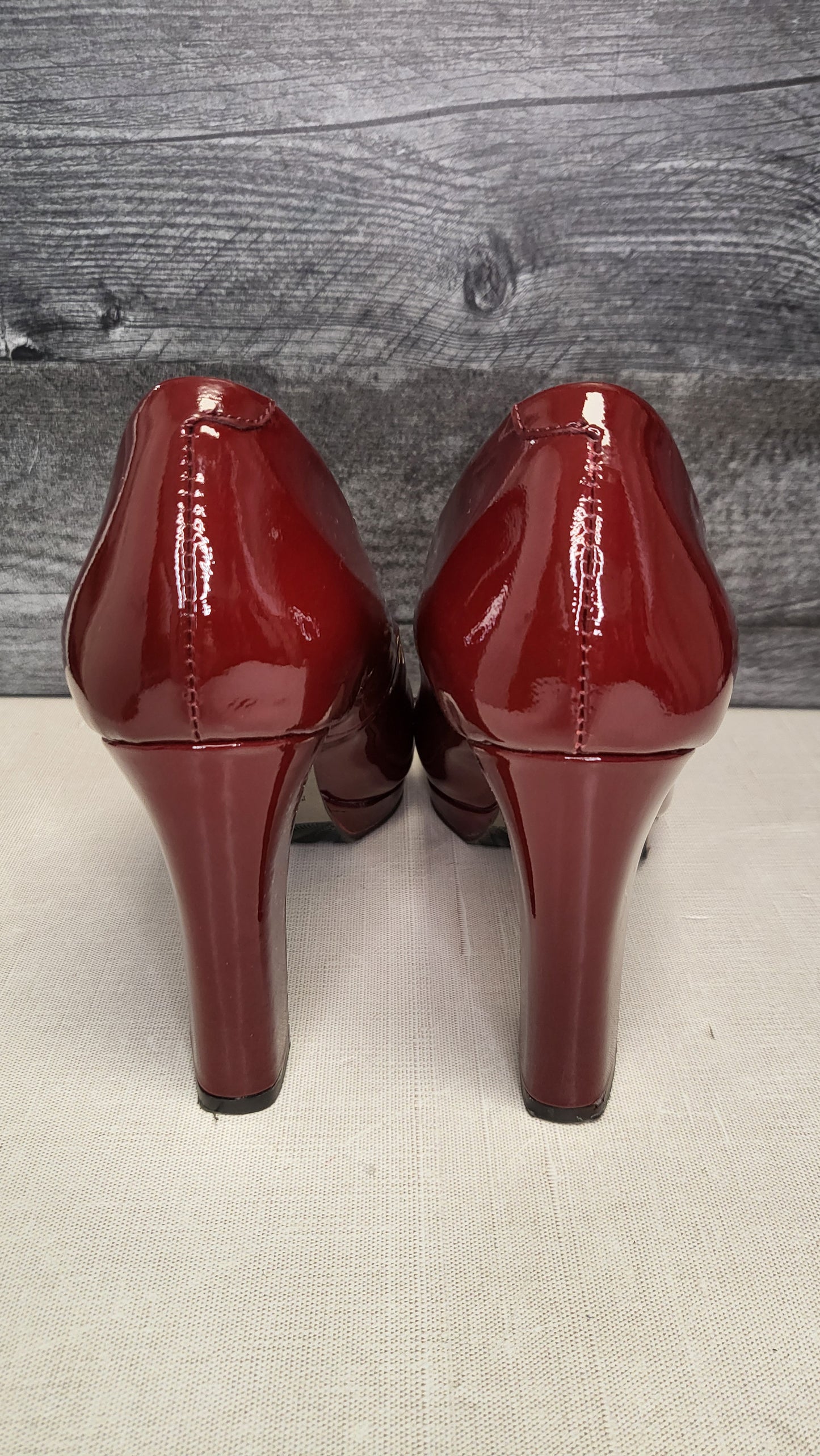 Mi Piaci Merlot Patent Heels (8.5)