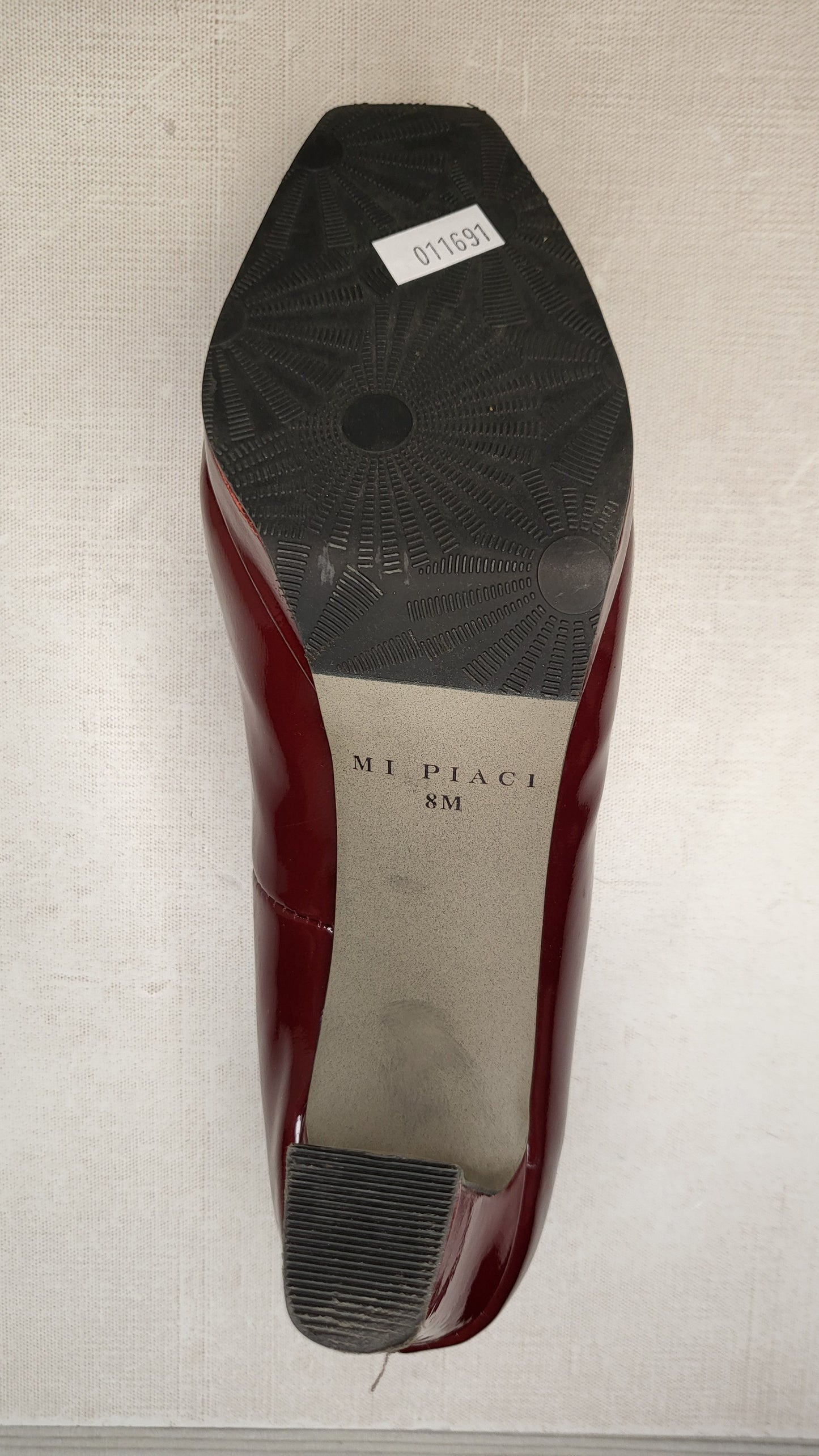 Mi Piaci Merlot Patent Heels (8.5)