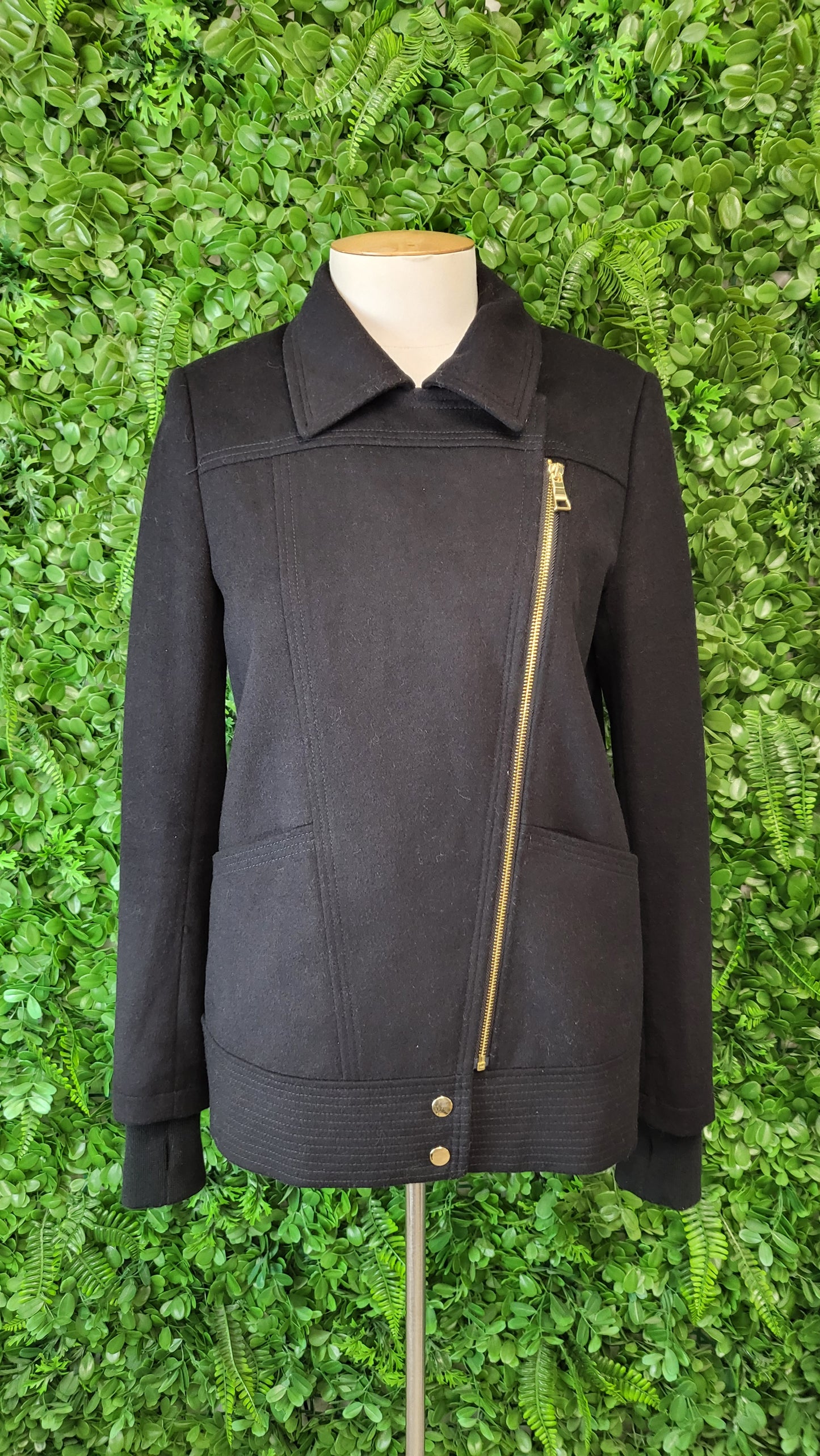 Sass & Bide Black Wool Blend Jacket (8)