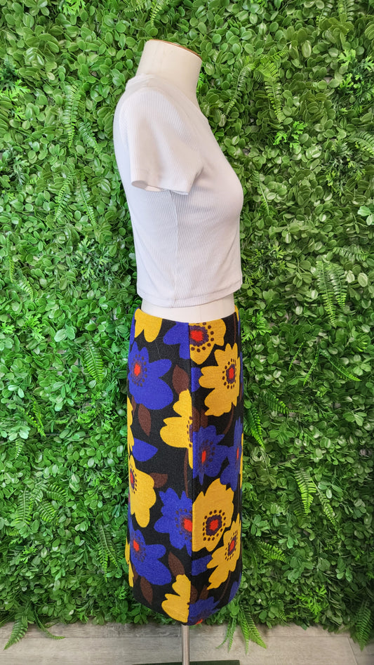David Pond Retro Print Knit Skirt (12)