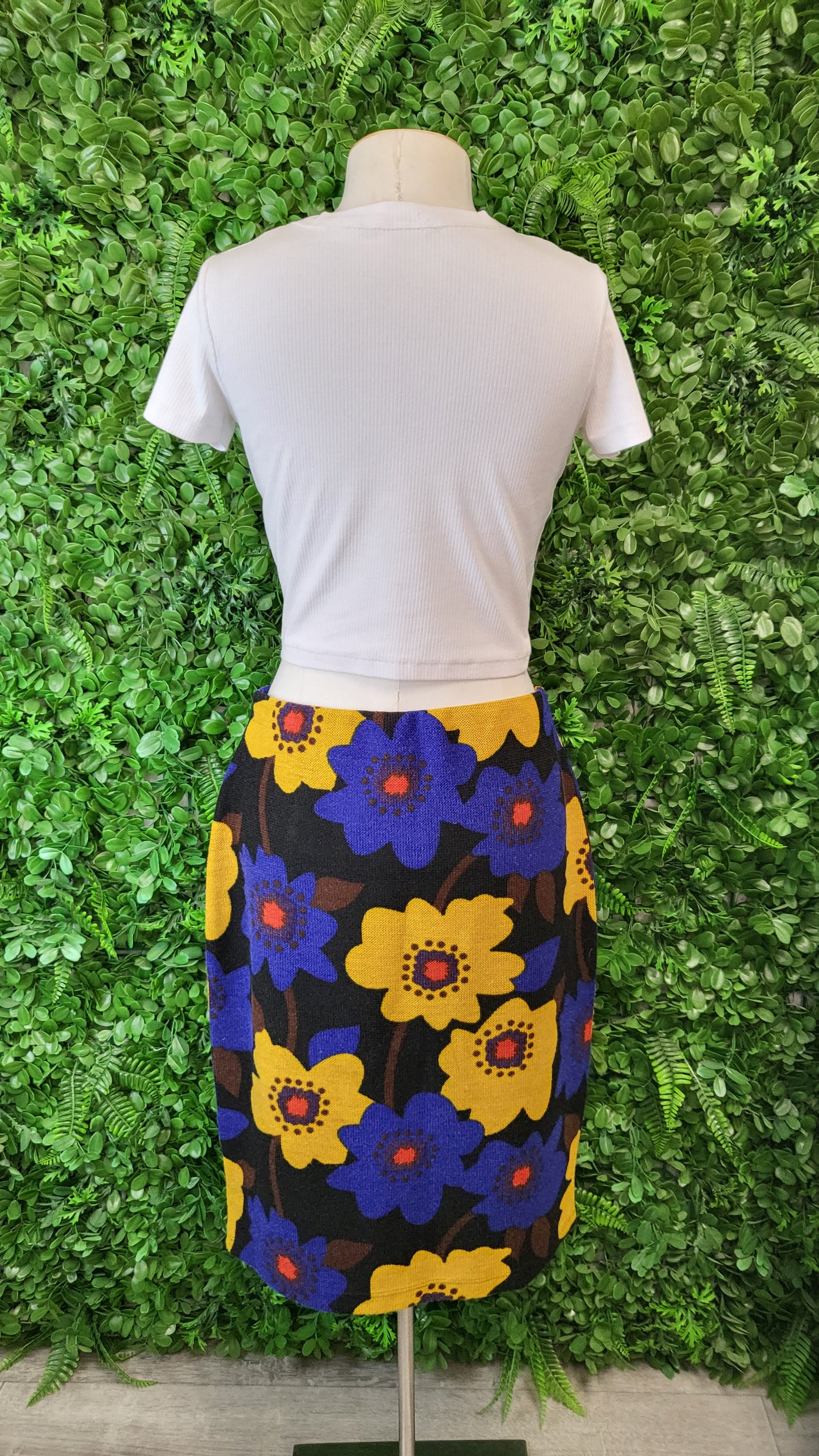 David Pond Retro Print Knit Skirt (12)
