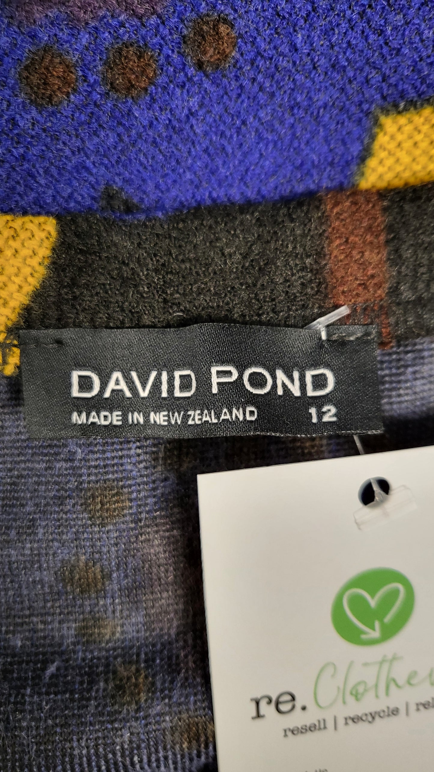 David Pond Retro Print Knit Skirt (12)