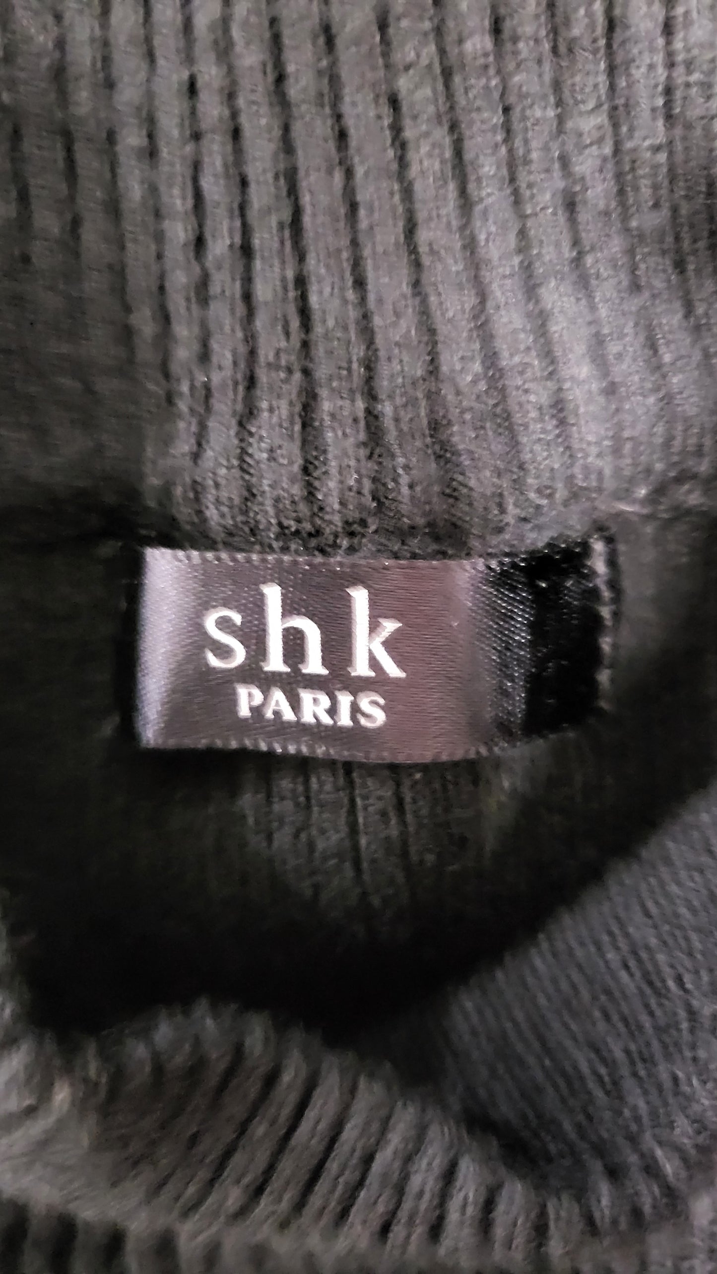 SHK Paris Black Sheer Sleeve Knit (8)