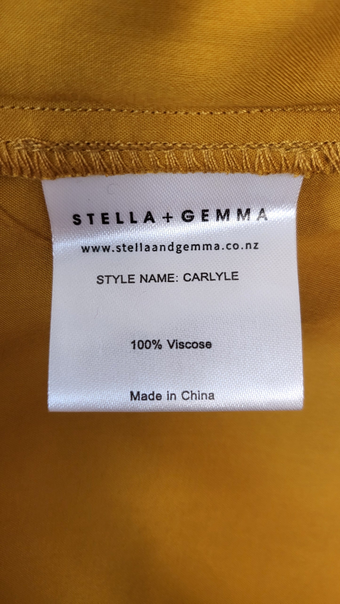 Stella + Gemma Mustard Carlyle Dress BNWT (12)