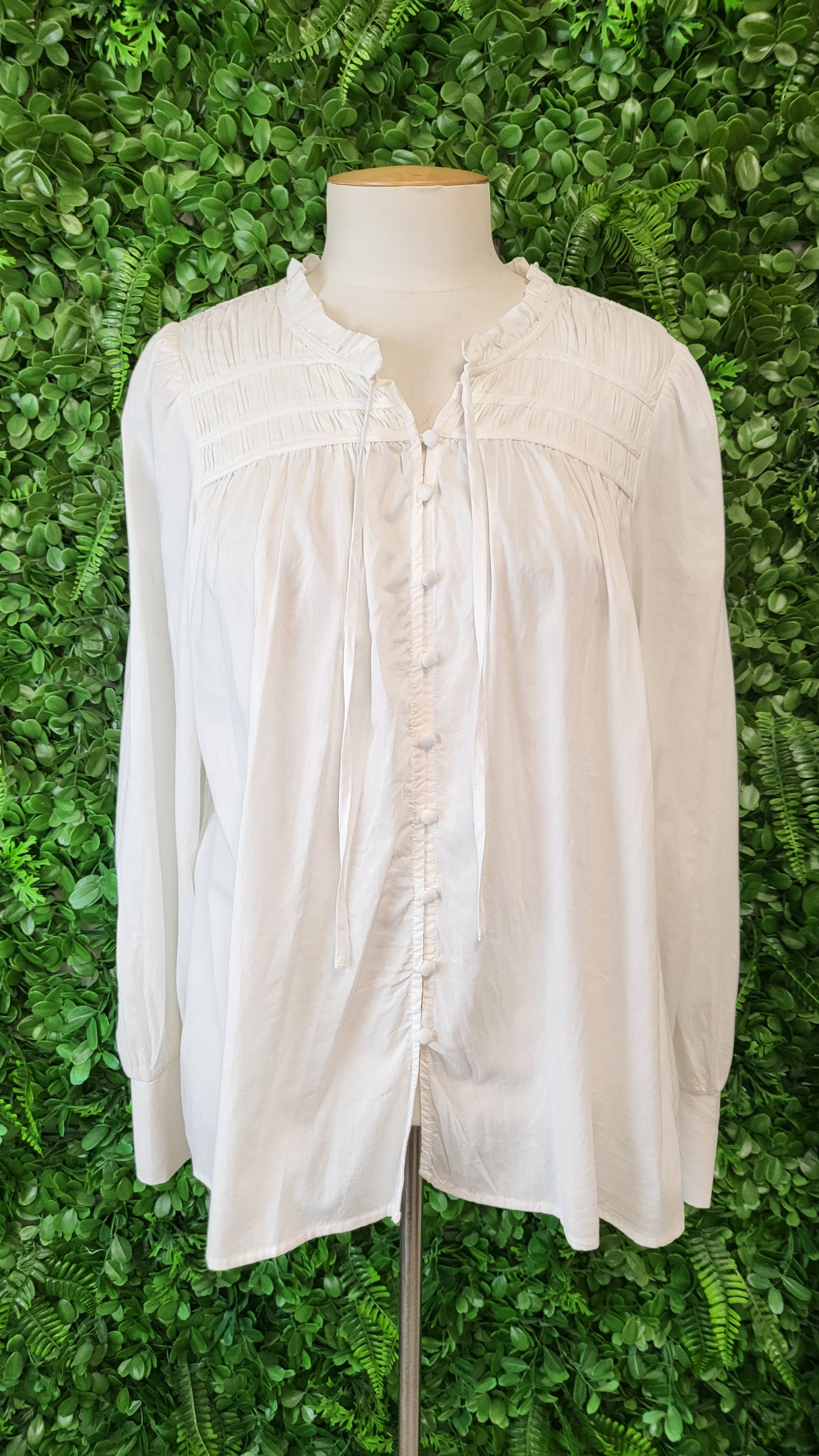 Ivy + Jack Ivory Tie Neck Blouse (10)
