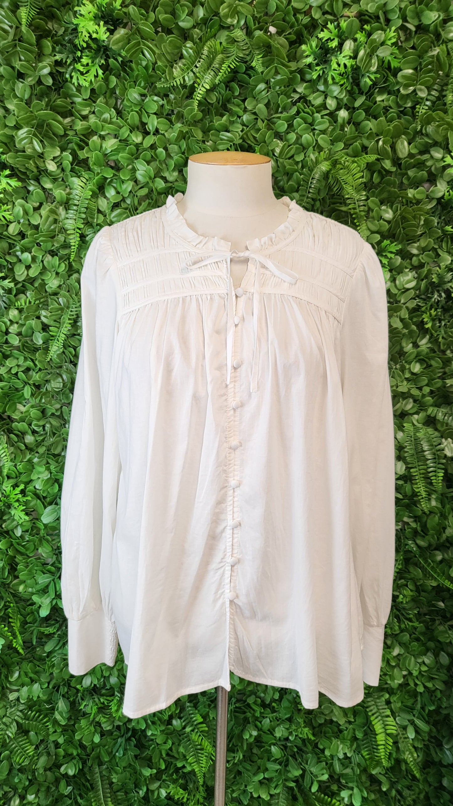Ivy + Jack Ivory Tie Neck Blouse (10)