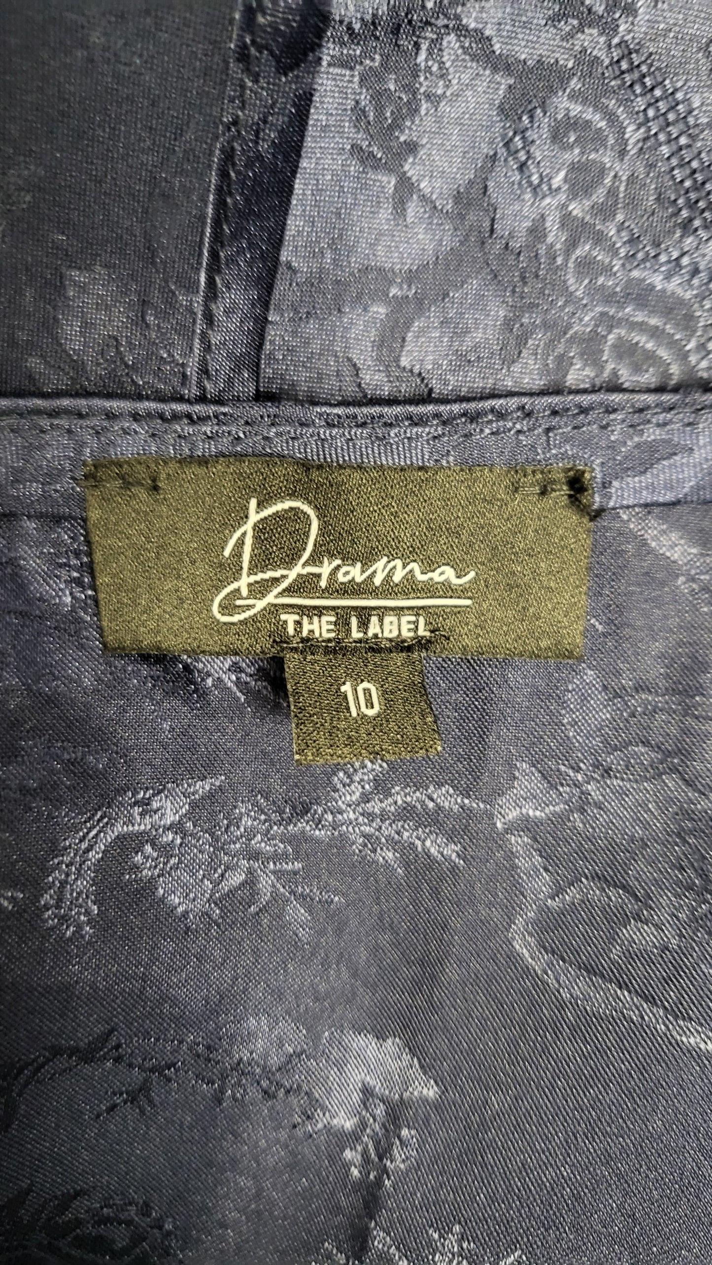 Drama The Label Navy Empire Line Dress (8-10)