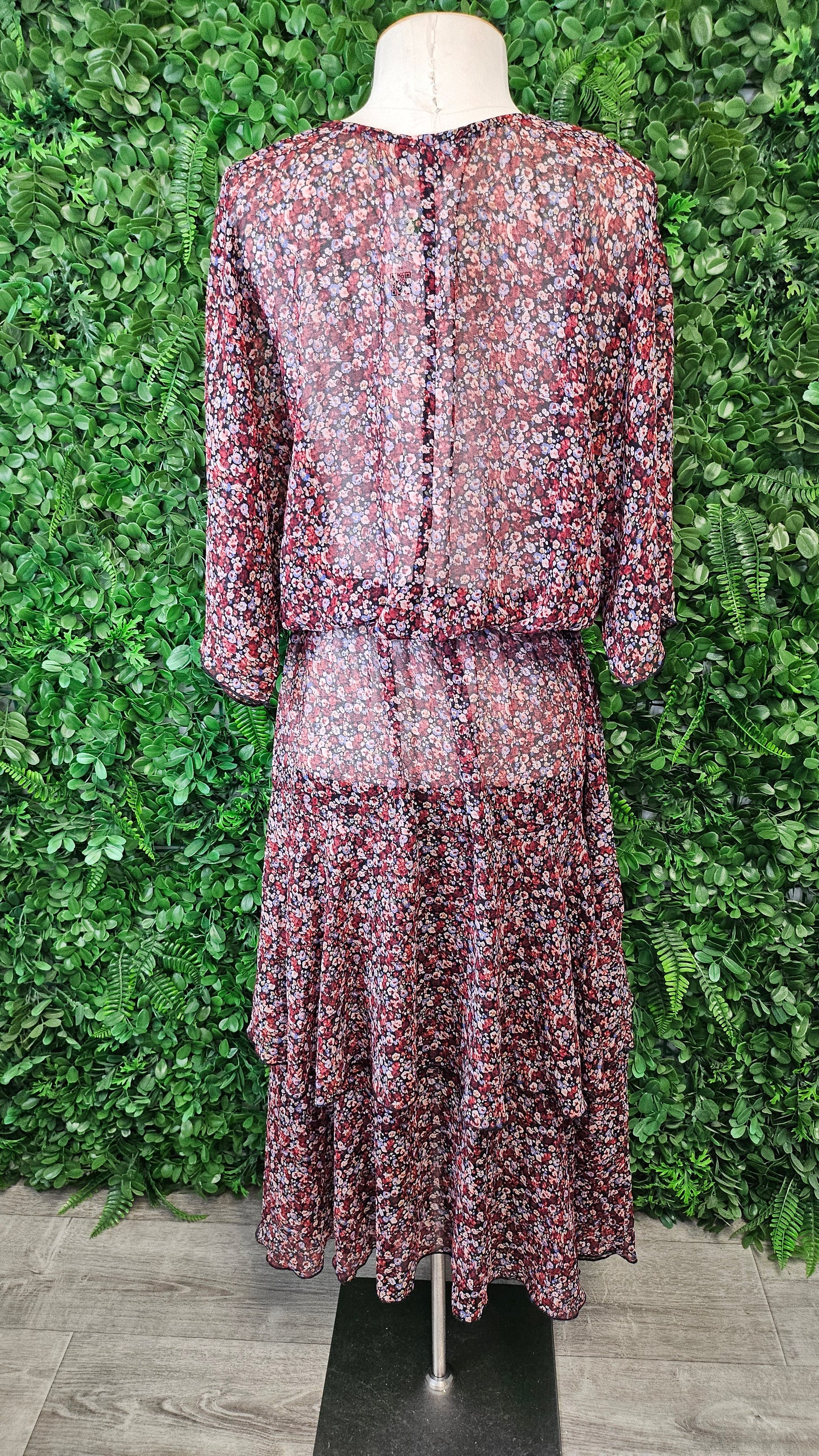 Drama The Label Floral Crossover Bodice Dress (12/14)
