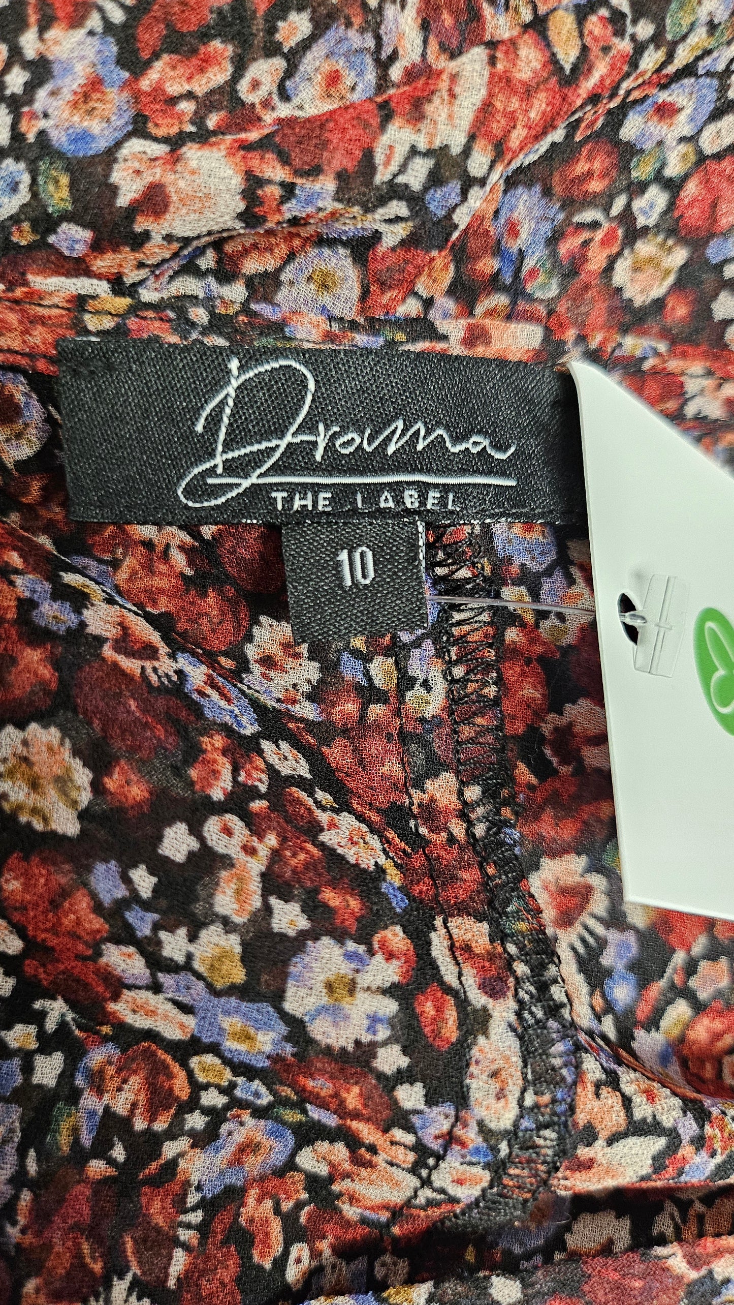 Drama The Label Floral Crossover Bodice Dress (12/14)