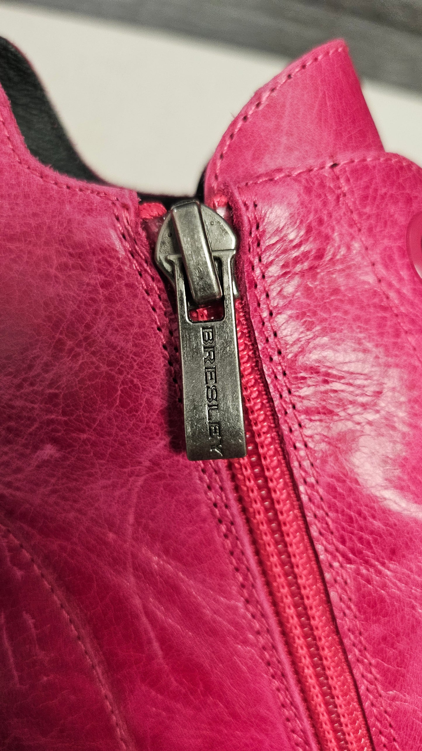 Bresley Pink Leather Boot NEW (38)