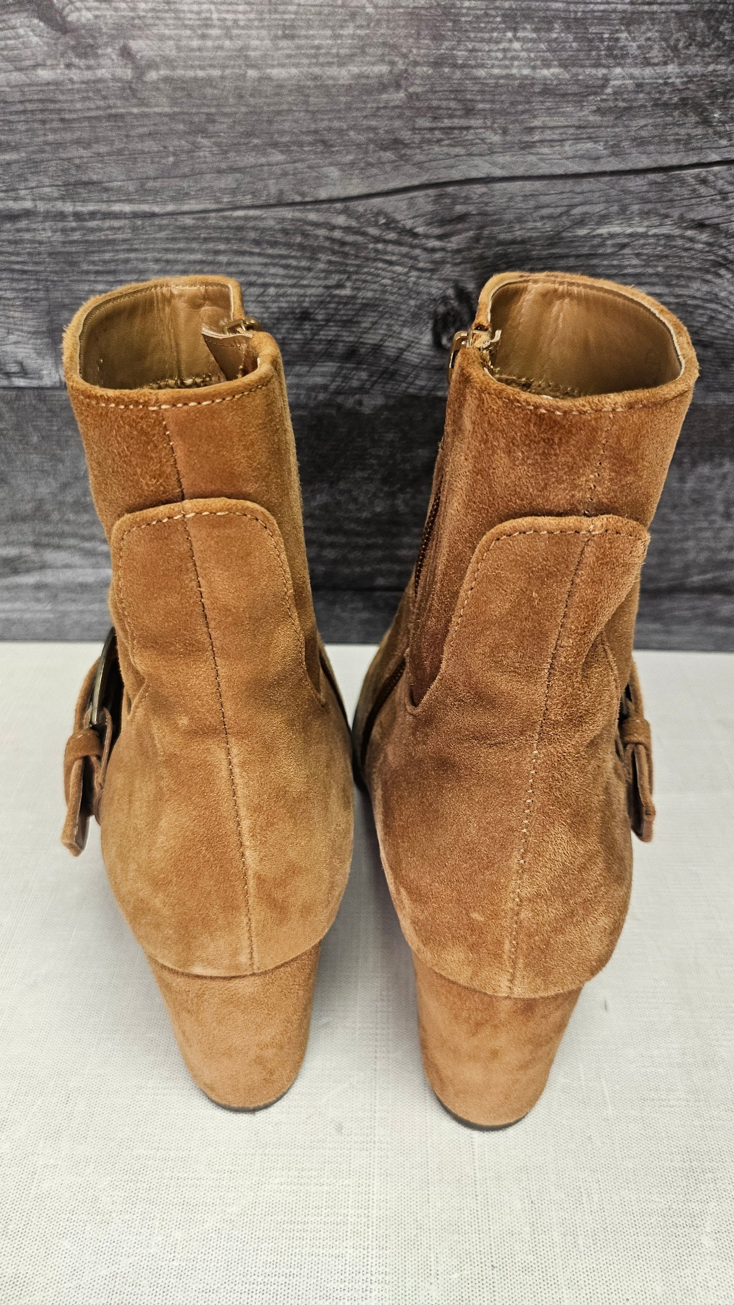 Gabor Tan Lush Ankle Boots (40)