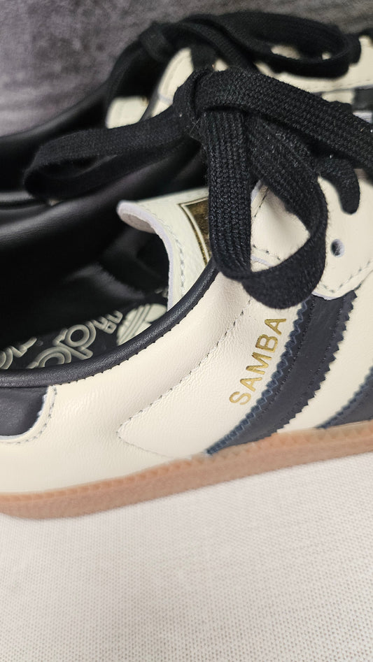 Adidas Cream/Black Leather Samba OG BNWT (39)