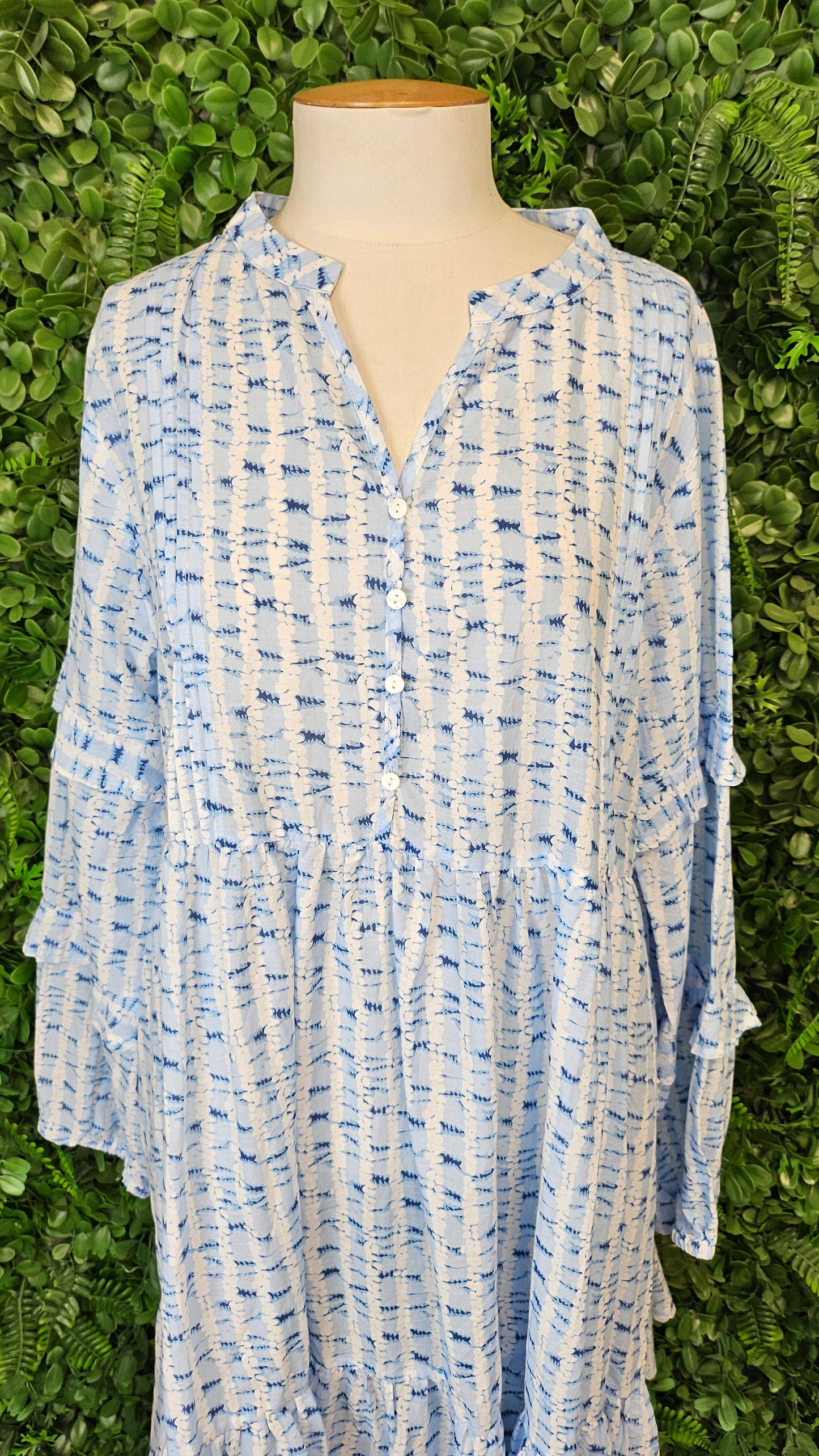 Drama The Label Blue Frill Hem Dress (12-14)