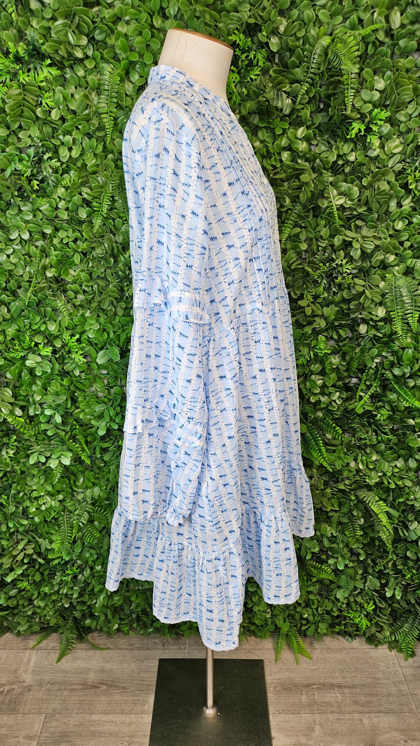 Drama The Label Blue Frill Hem Dress (12-14)