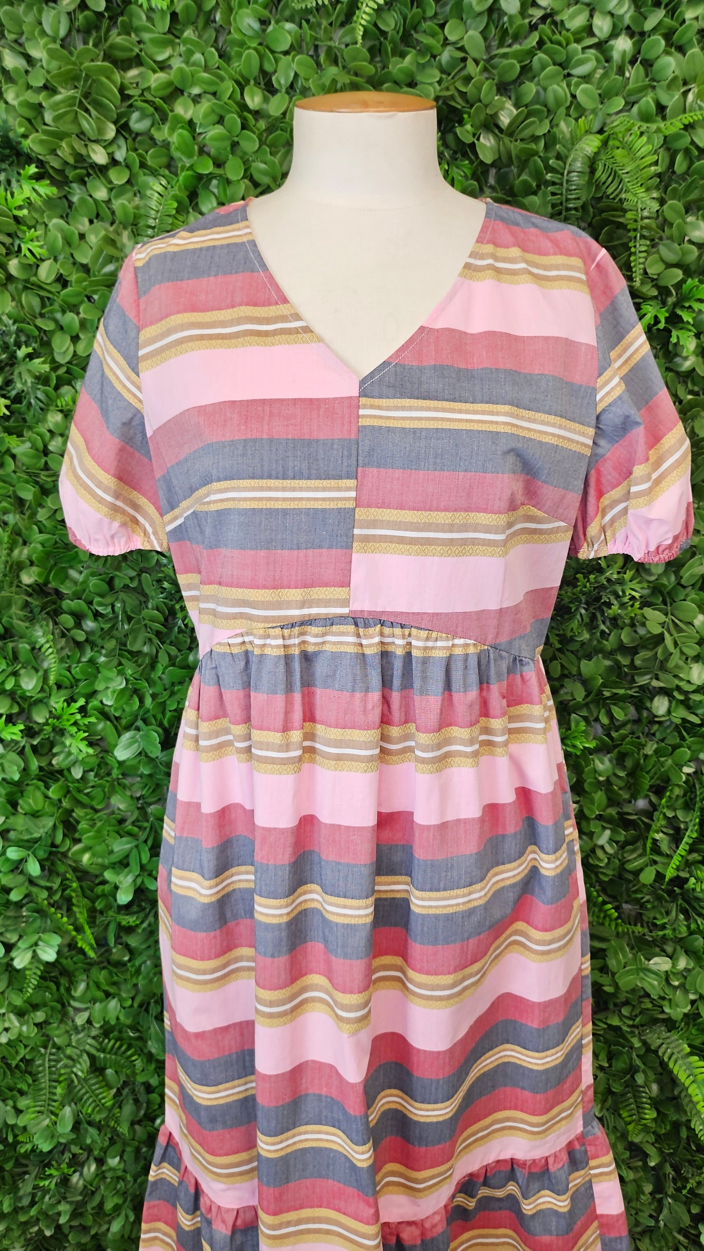 Drama Stripe S/Sleeve Dress (10)