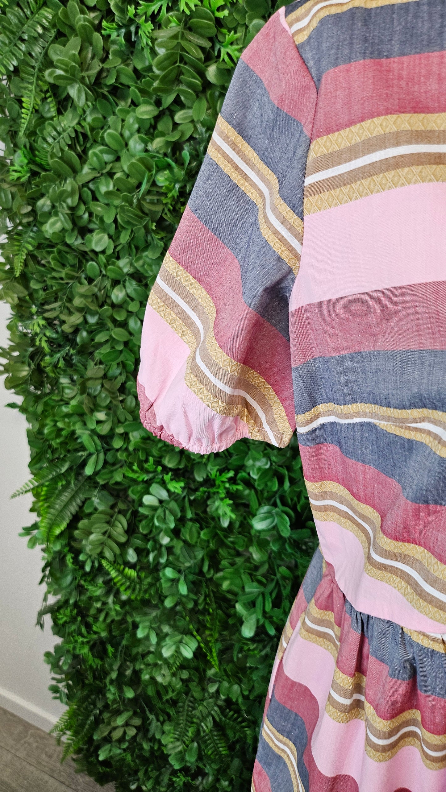 Drama Stripe S/Sleeve Dress (10)