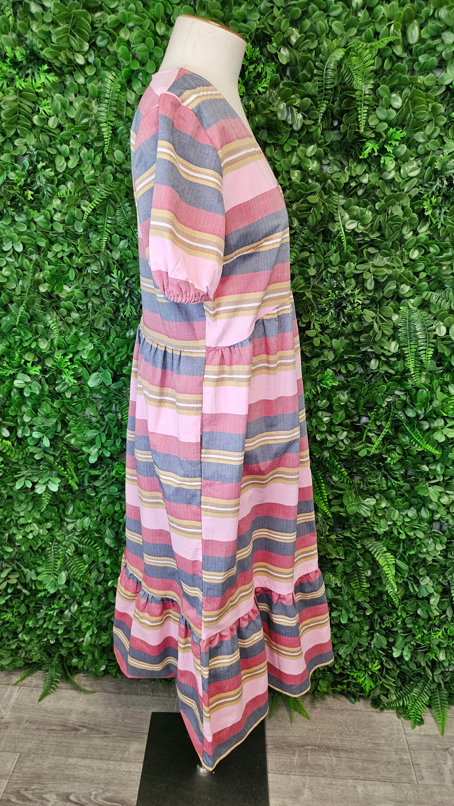 Drama Stripe S/Sleeve Dress (10)