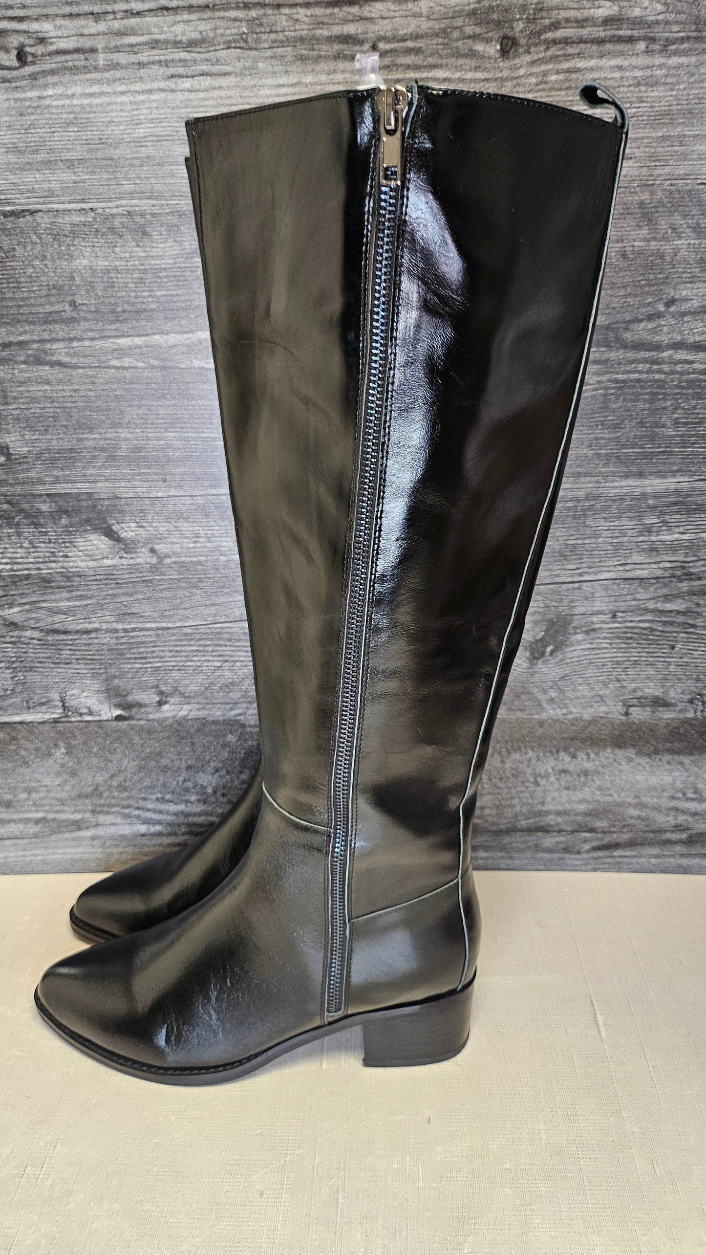 Oli Black Leather Kneehighs NEW (40)