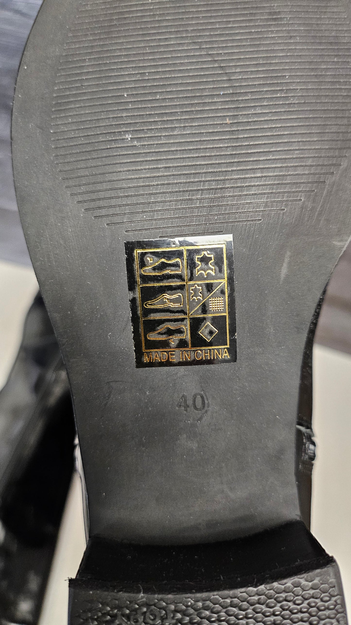 Oli Black Leather Kneehighs NEW (40)