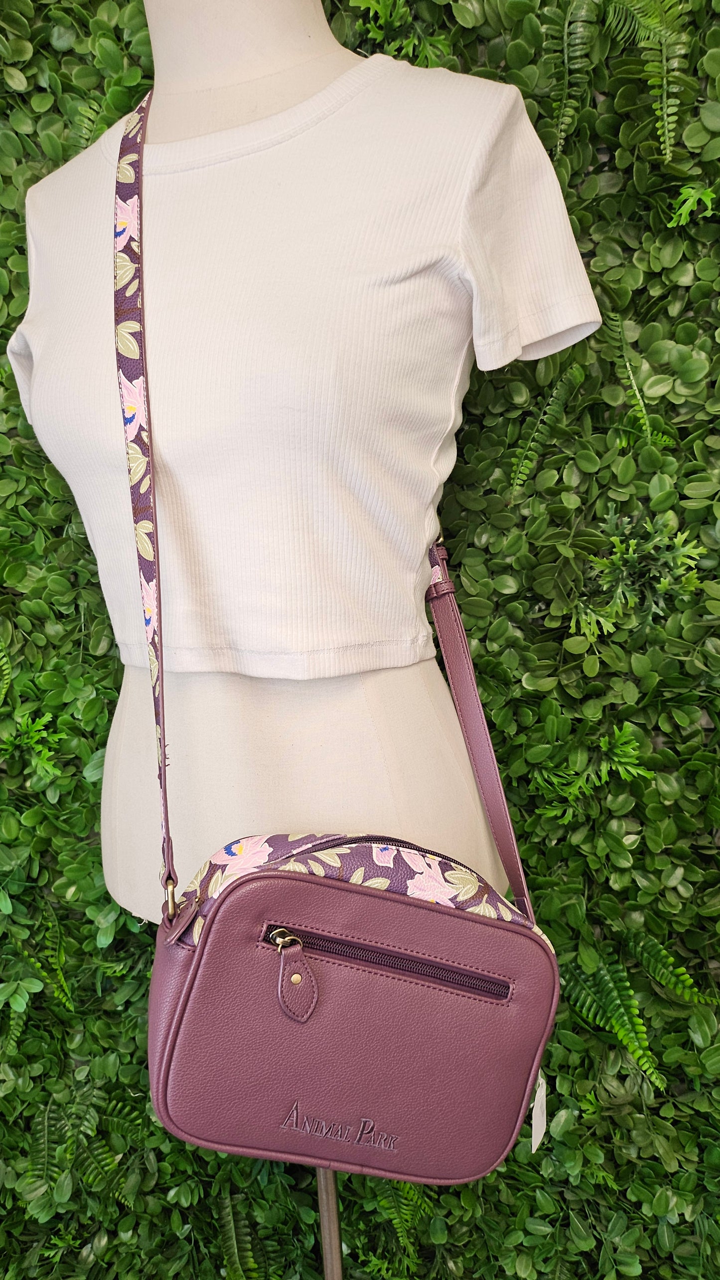 Vendula London Plum Animal Park Bag 22x16x8cm