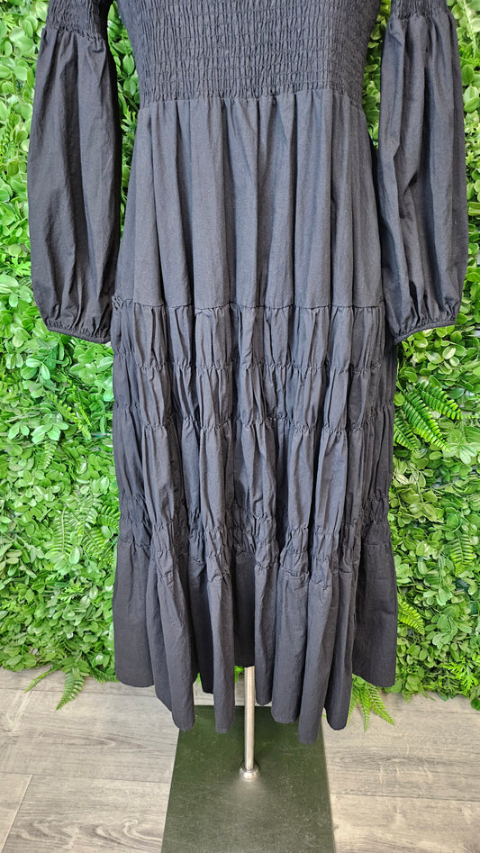 Twelve Black Shirred Dress (12)