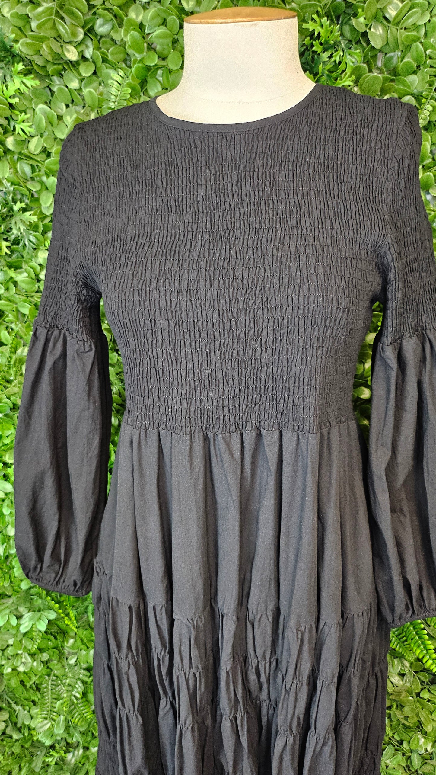 Twelve Black Shirred Dress (12)