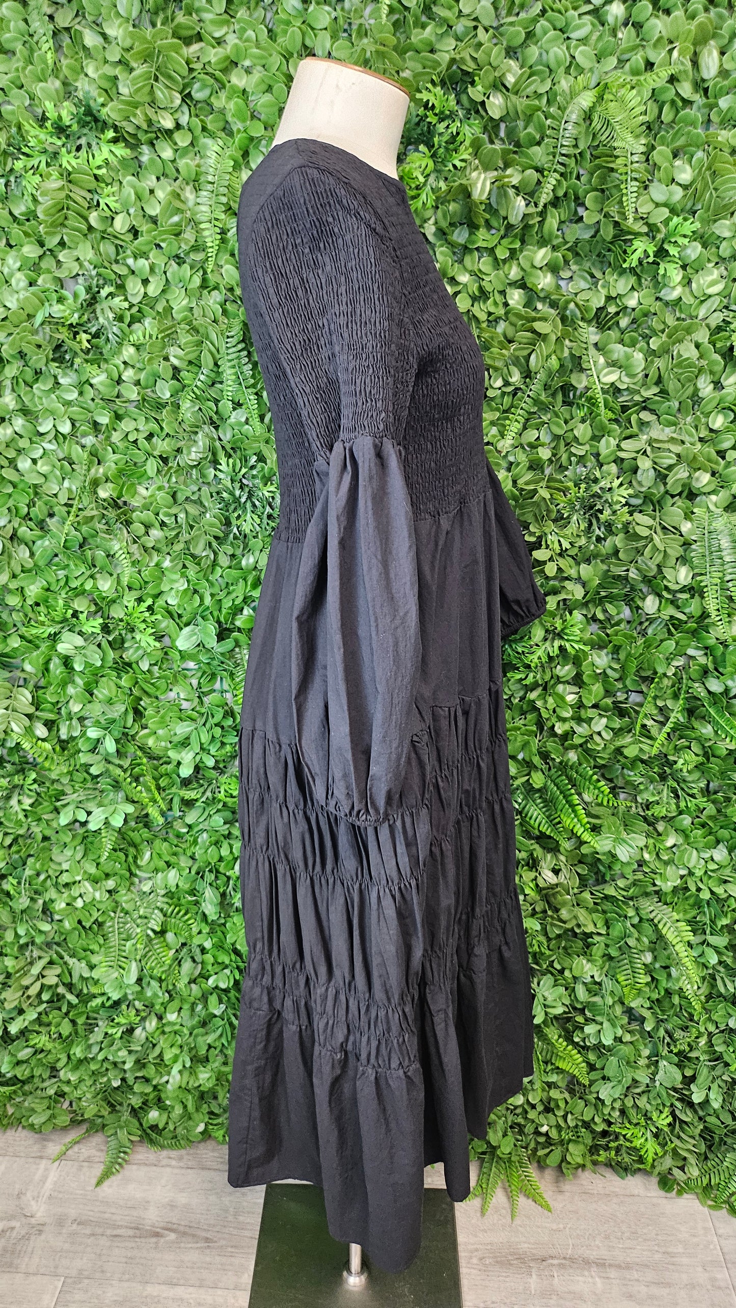 Twelve Black Shirred Dress (12)